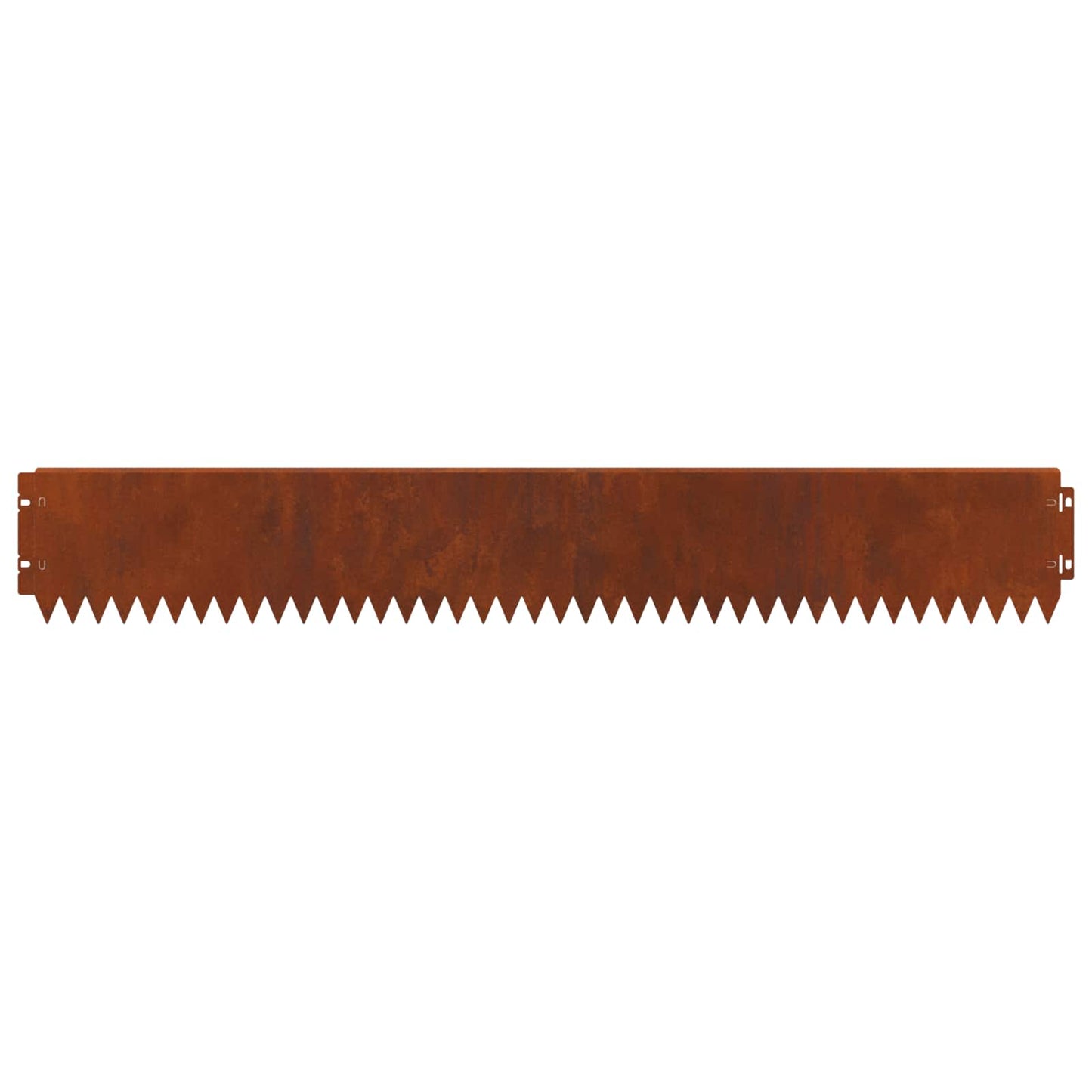 Lawn Edging 30 pcs 103 x 15 cm Steel Rusty