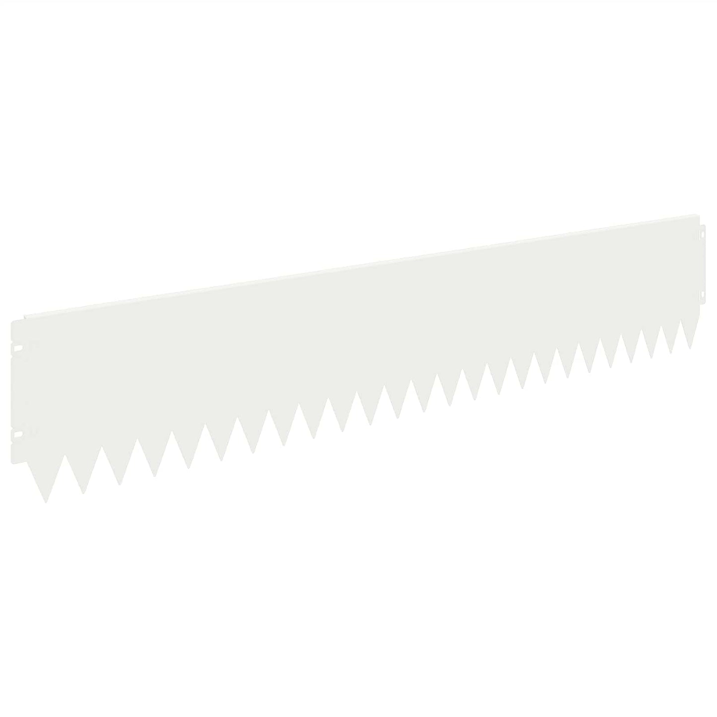 Lawn Edging 20 pcs 103 x 20 cm Steel White
