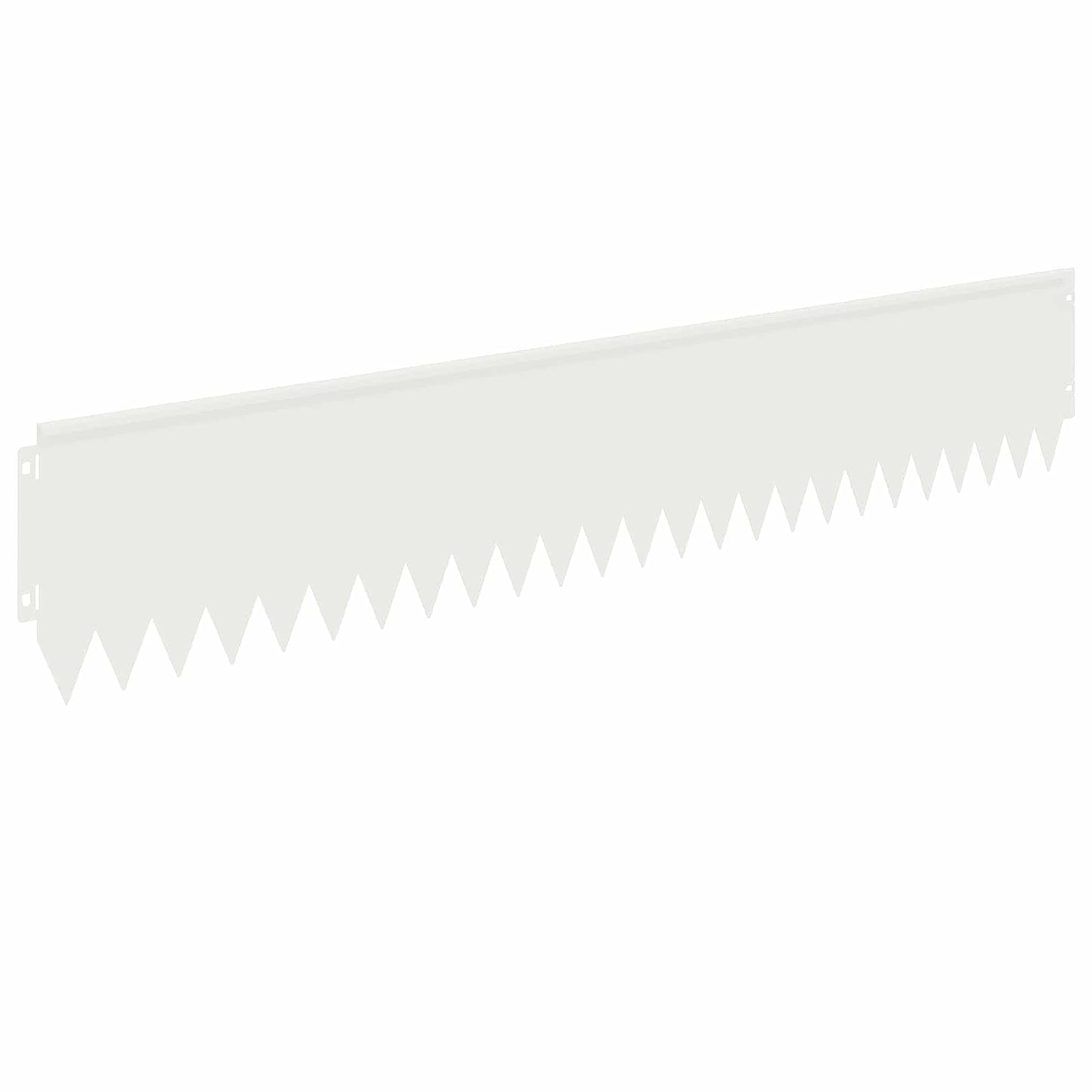Lawn Edging 30 pcs 103 x 20 cm Steel White