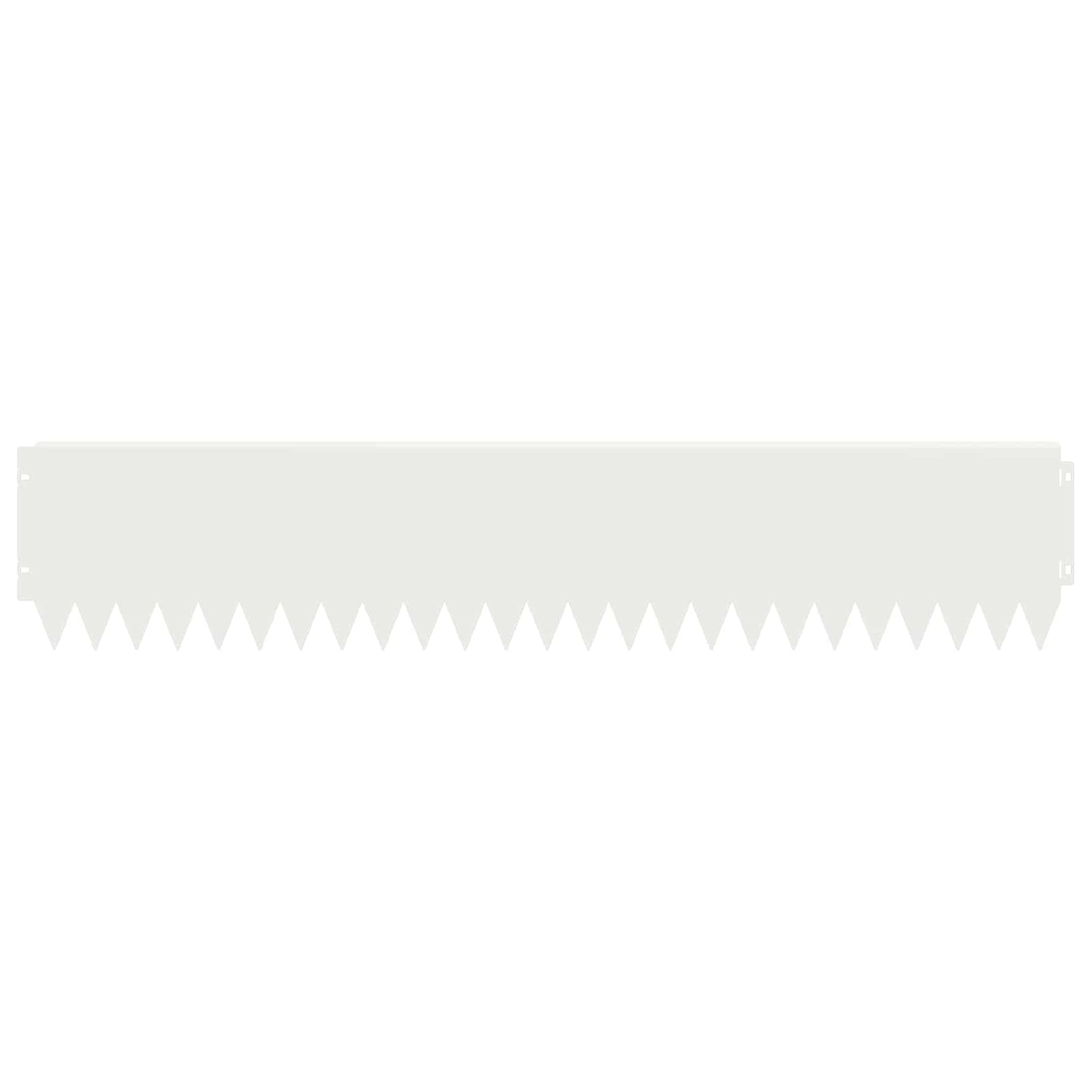 Lawn Edging 30 pcs 103 x 20 cm Steel White