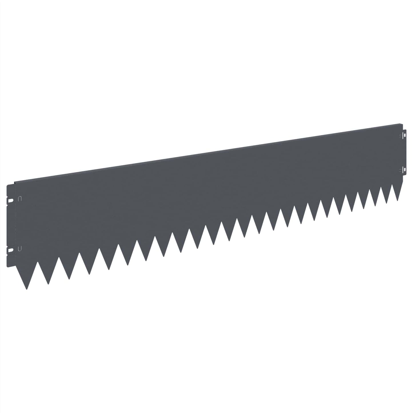 Lawn Edging 10 pcs 103 x 20 cm Steel Anthracite