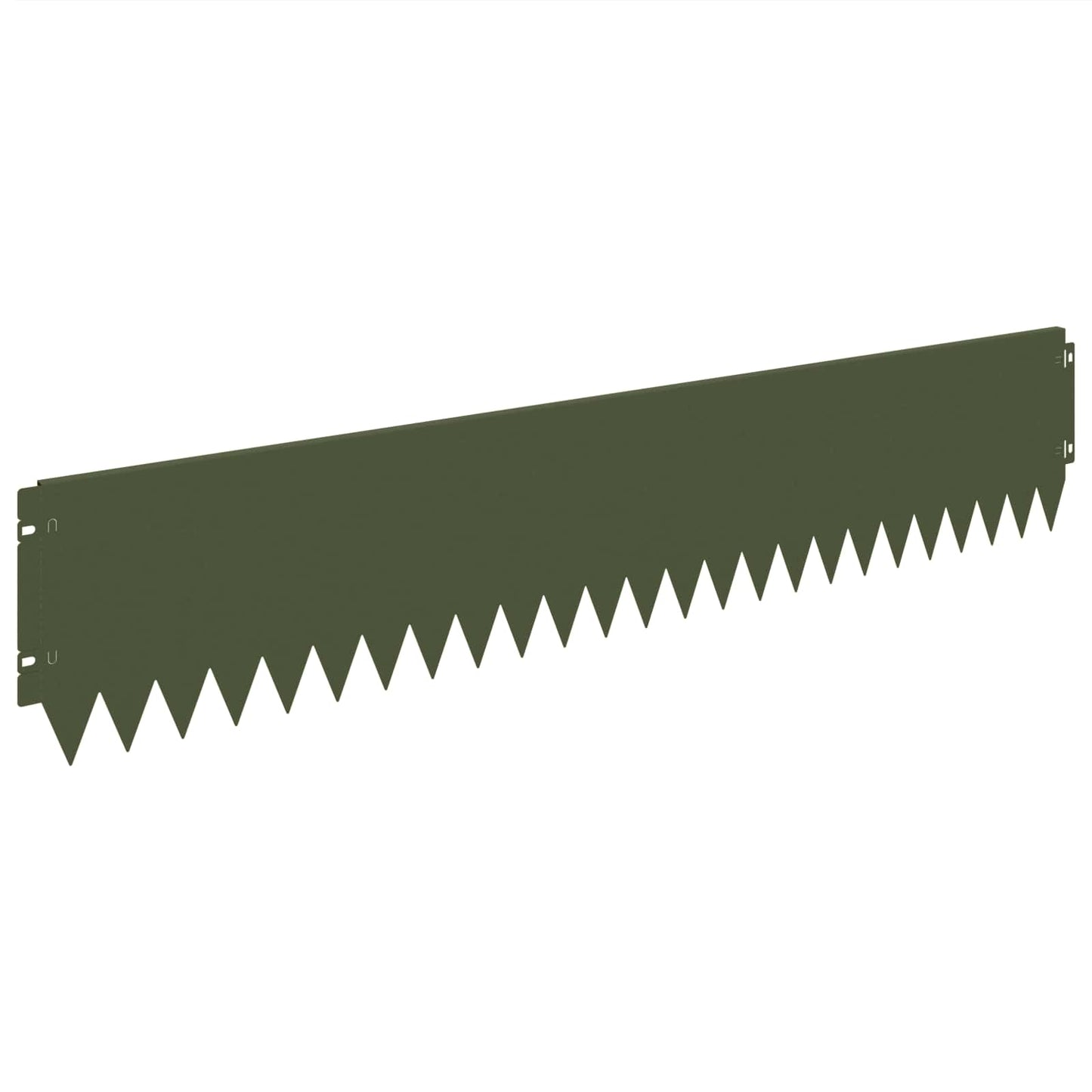 Lawn Edging 20 pcs 103 x 20 cm Steel Olive Green