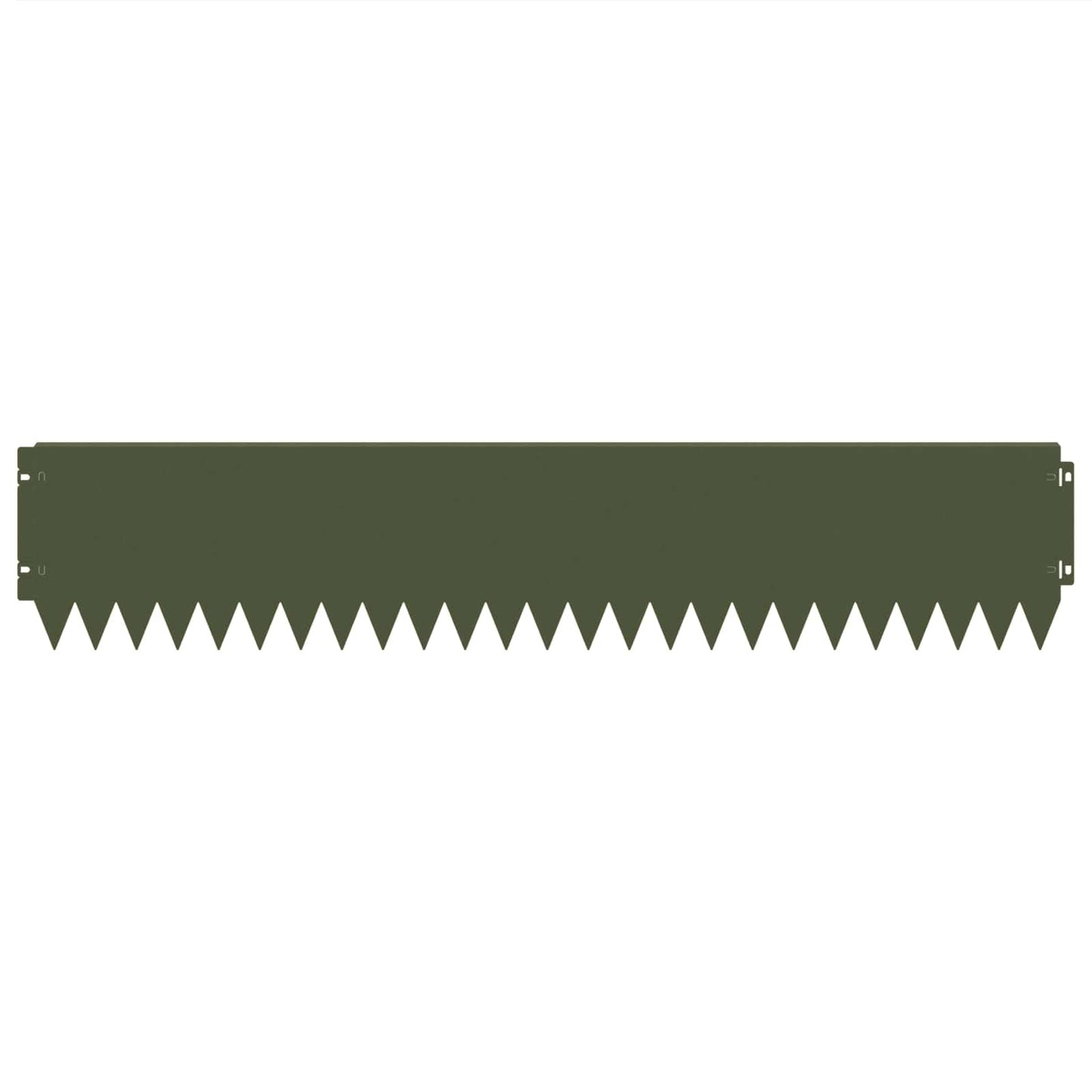 Lawn Edging 30 pcs 103 x 20 cm Steel Olive Green