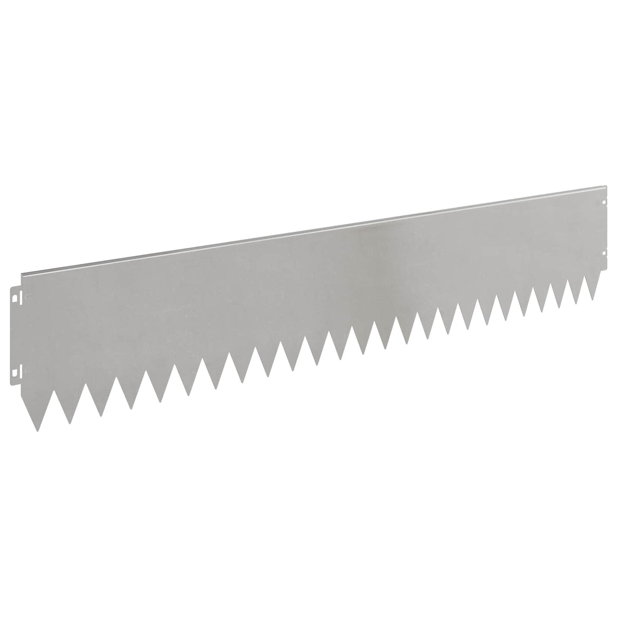 Lawn Edging 10 pcs 103 x 20 cm Steel Silver
