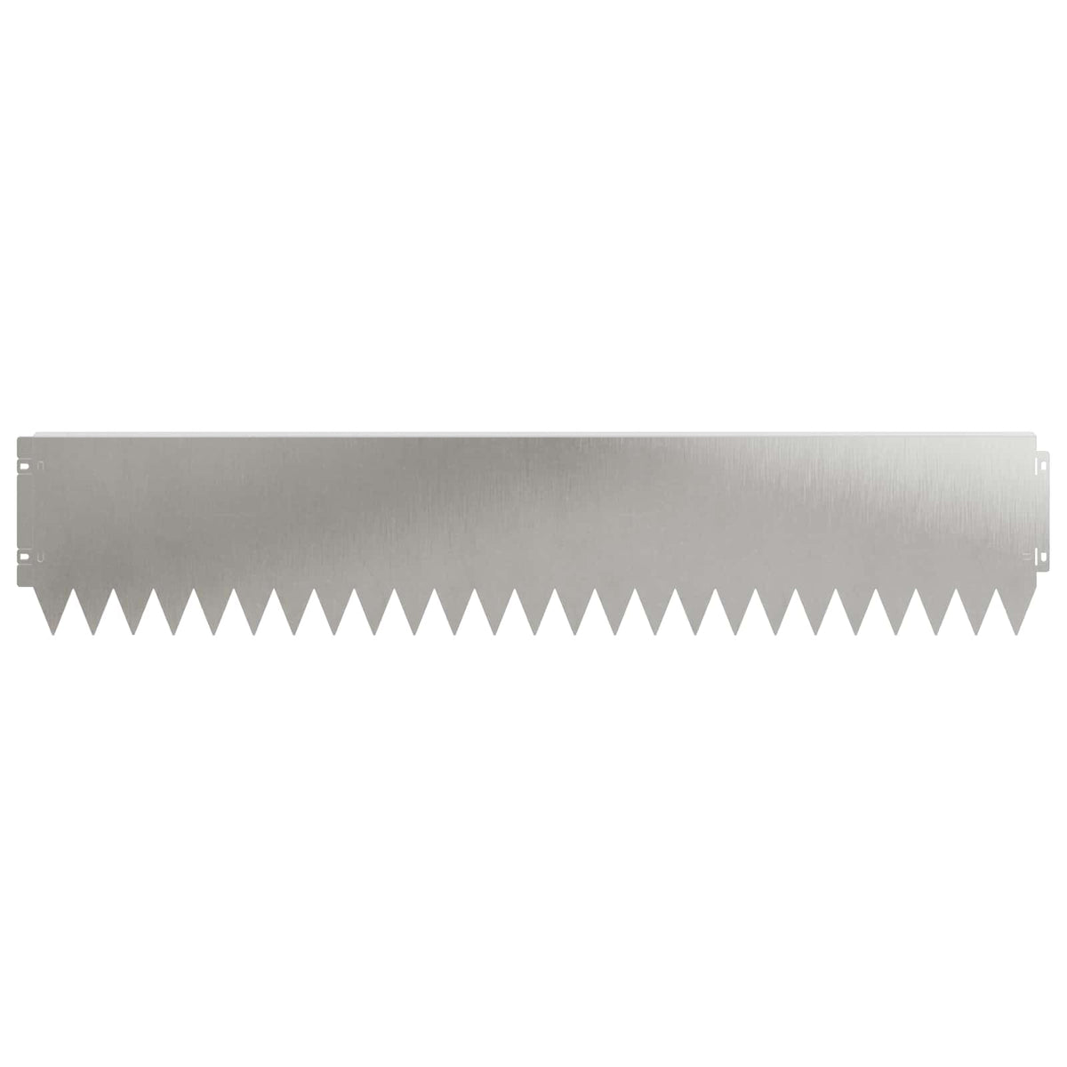 Lawn Edging 10 pcs 103 x 20 cm Steel Silver
