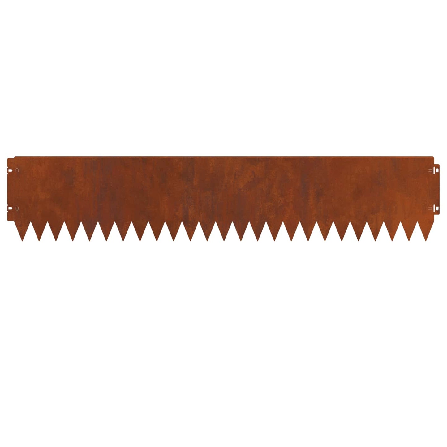 Lawn Edging 10 pcs 103 x 20 cm Steel Rusty