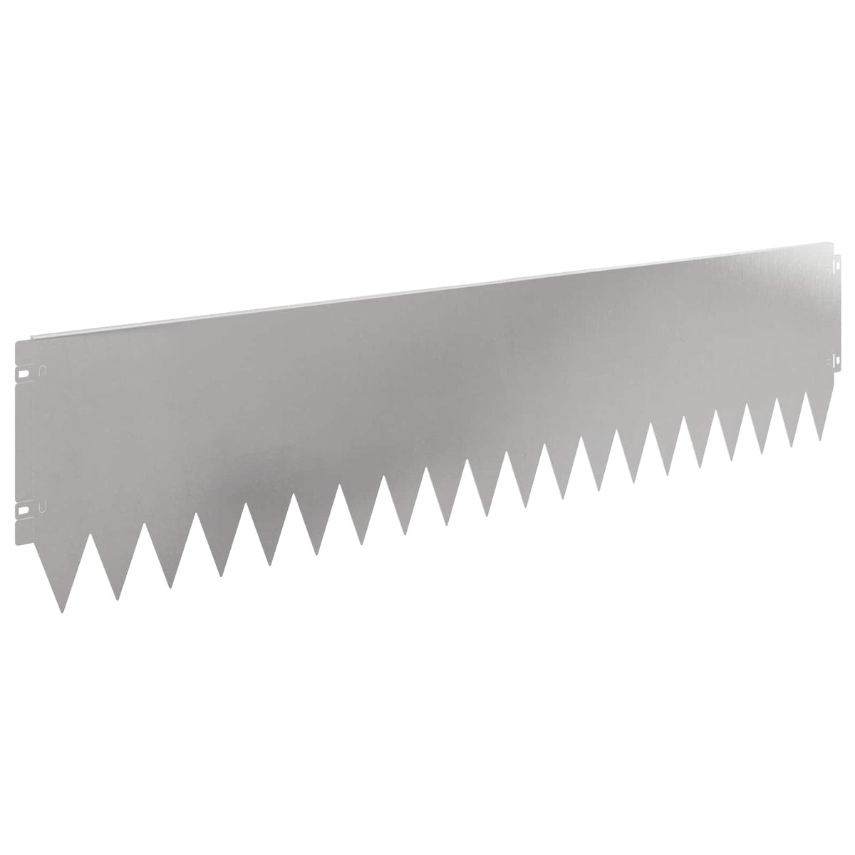 Lawn Edging 10 pcs 103 x 25 cm Steel Silver