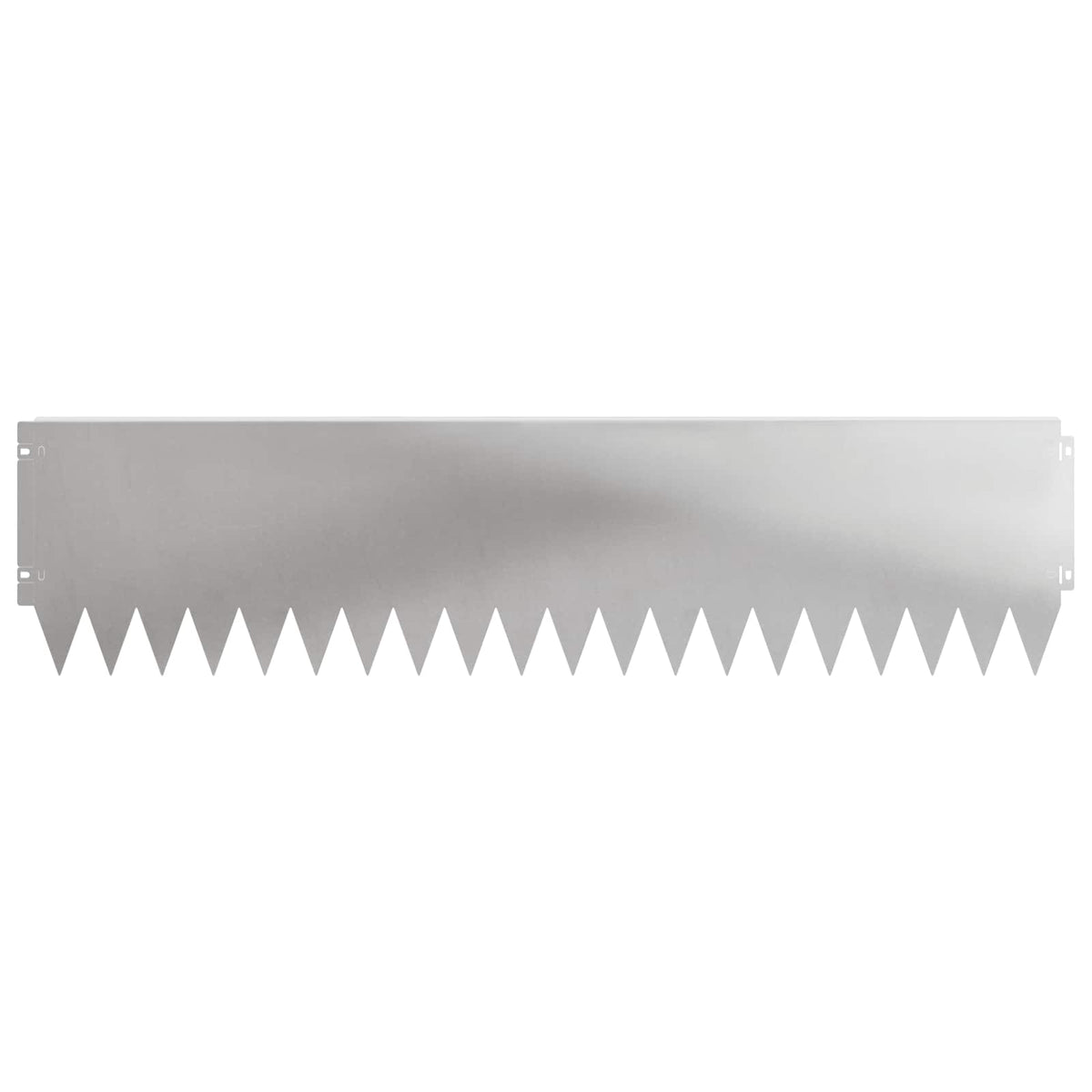 Lawn Edging 10 pcs 103 x 25 cm Steel Silver