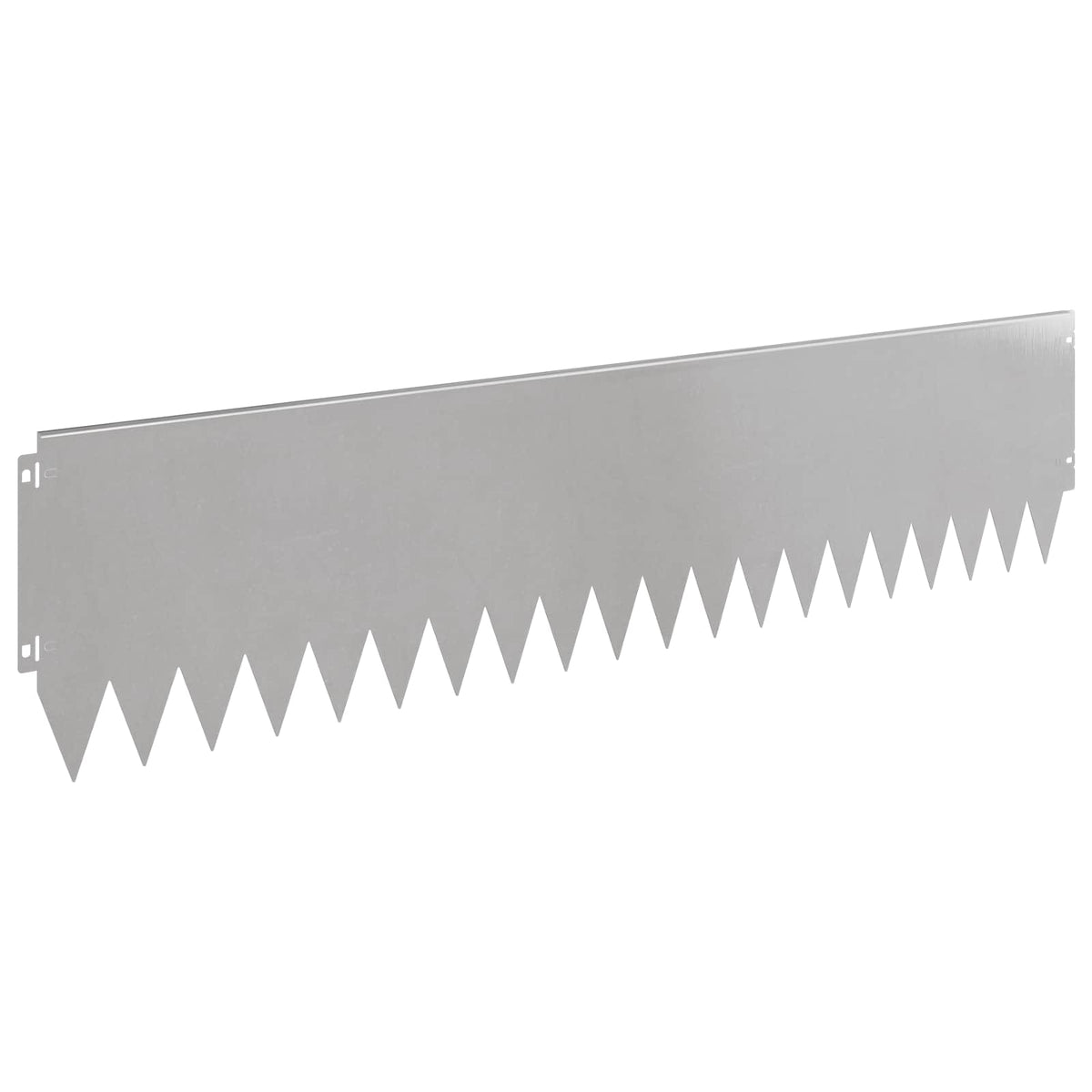 Lawn Edging 20 pcs 103 x 25 cm Steel Silver