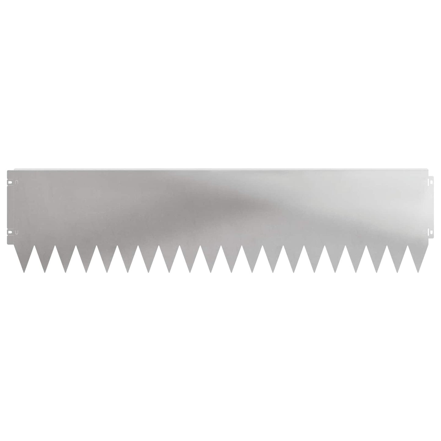 Lawn Edging 20 pcs 103 x 25 cm Steel Silver