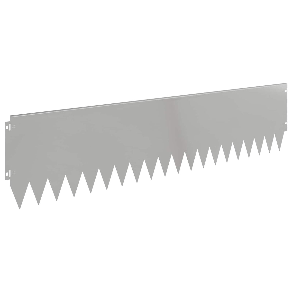 Lawn Edging 20 pcs 103 x 25 cm Steel Silver