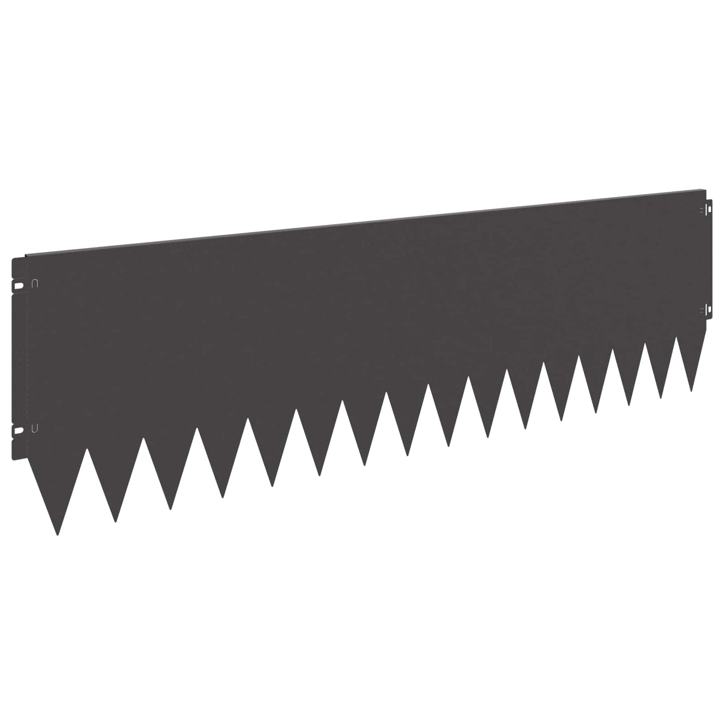 Lawn Edging 20 pcs 103 x 30 cm Steel Black