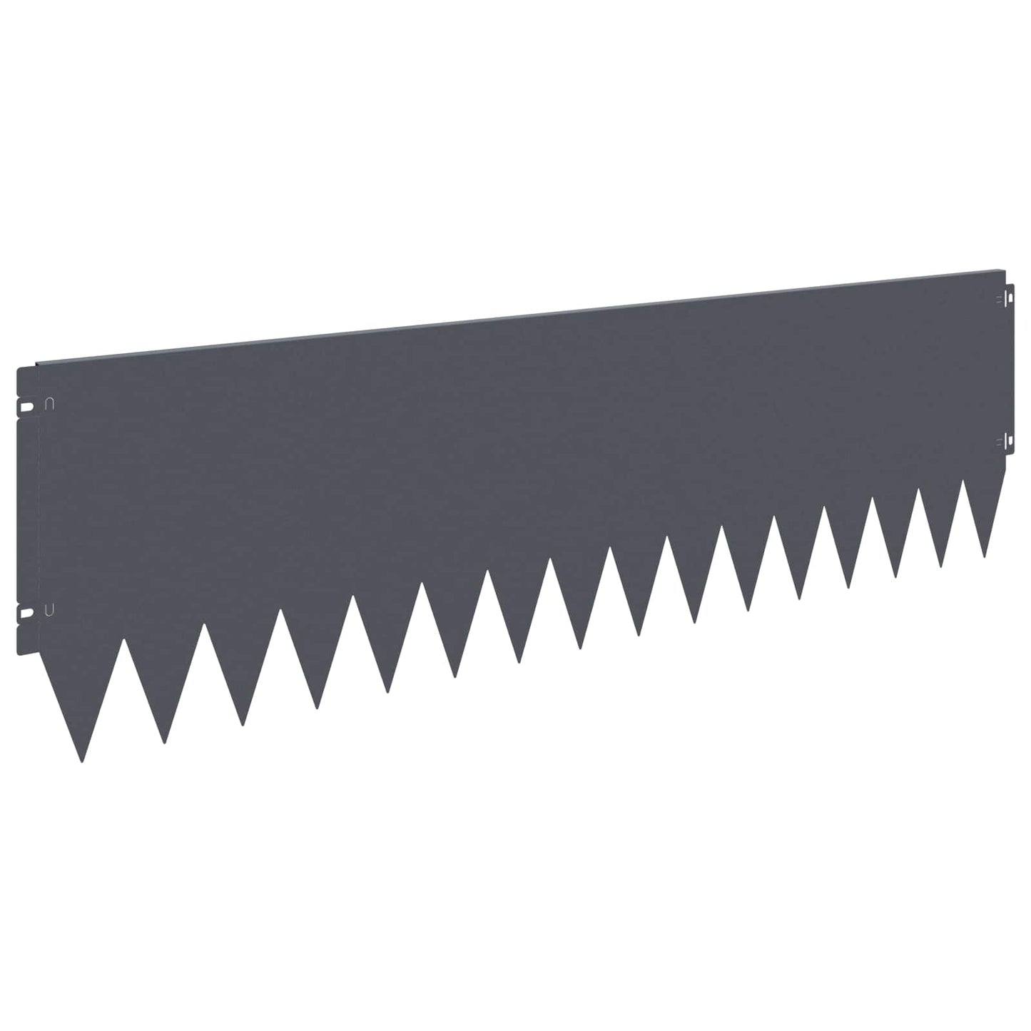 Lawn Edging 20 pcs 103 x 30 cm Steel Anthracite