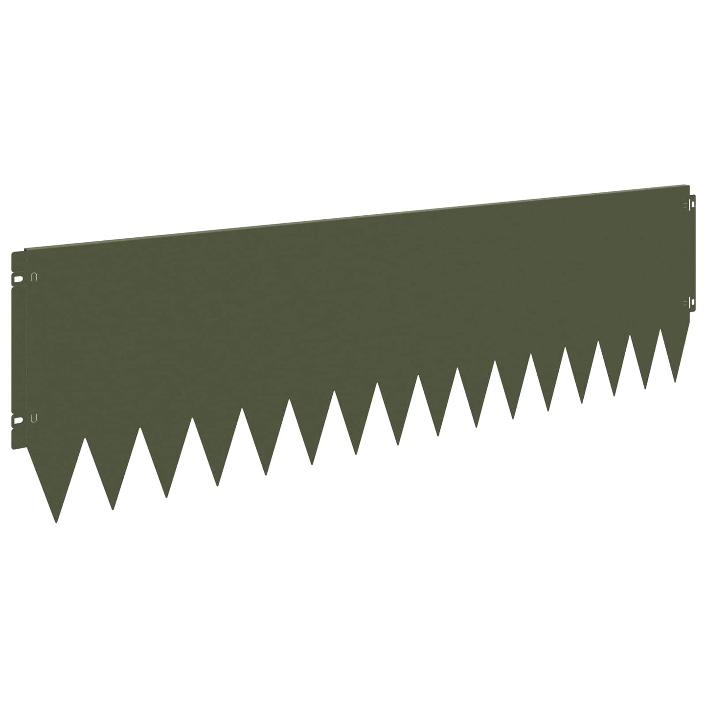 Lawn Edging 20 pcs 103 x 30 cm Steel Olive Green