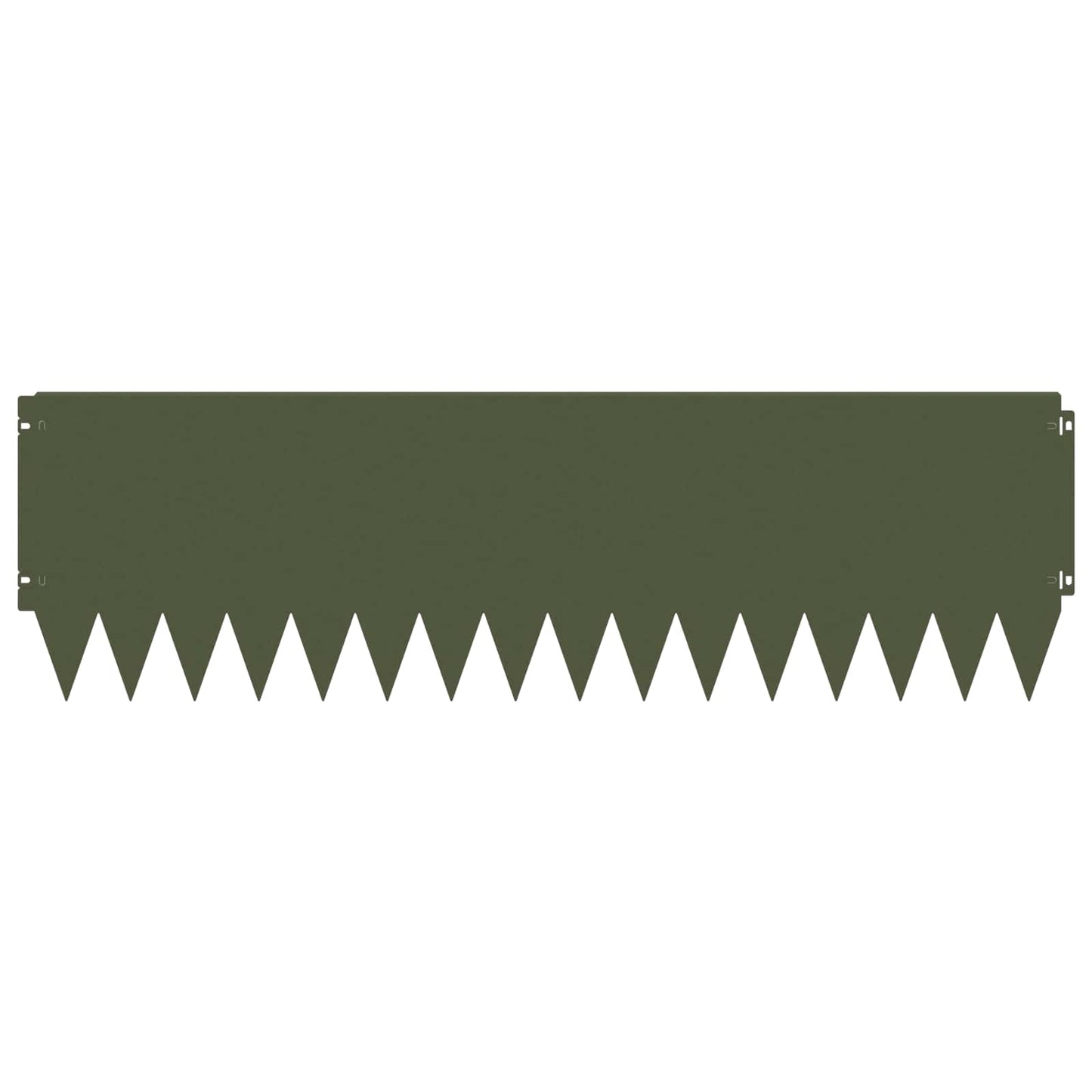 Lawn Edging 20 pcs 103 x 30 cm Steel Olive Green