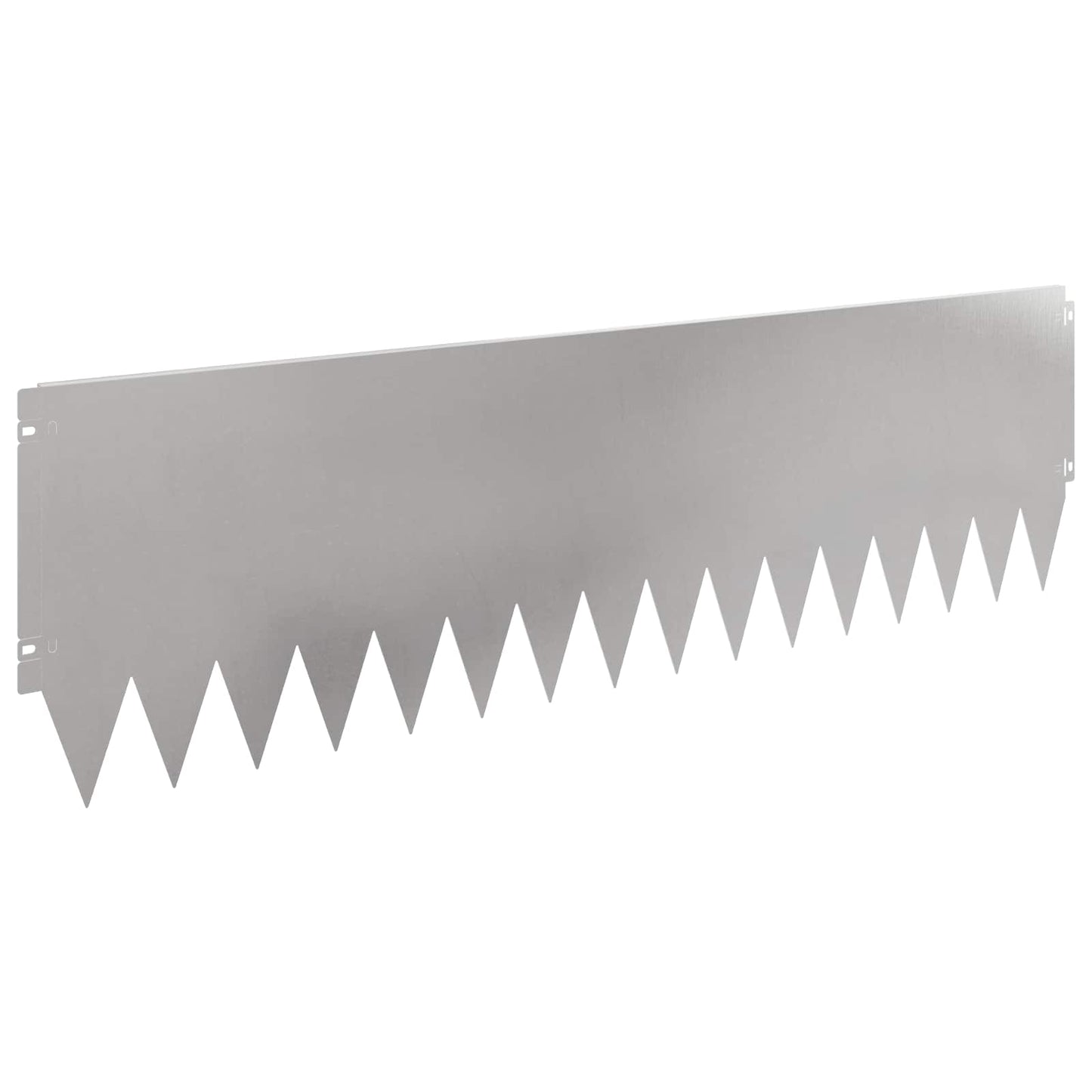 Lawn Edging 10 pcs 103 x 30 cm Steel Silver