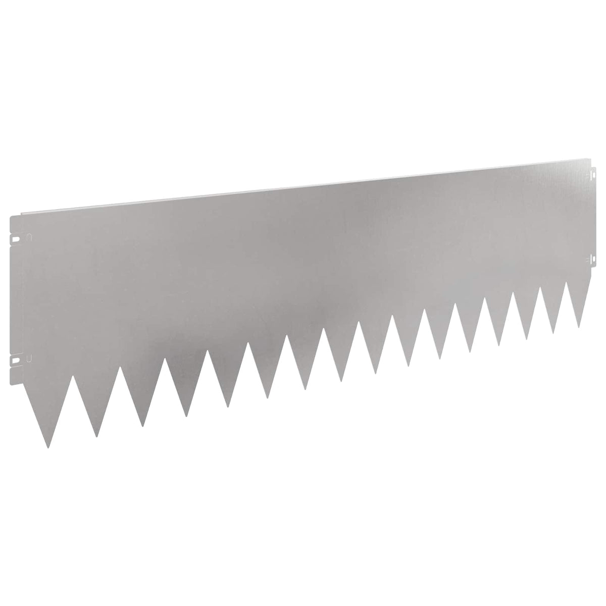 Lawn Edging 10 pcs 103 x 30 cm Steel Silver