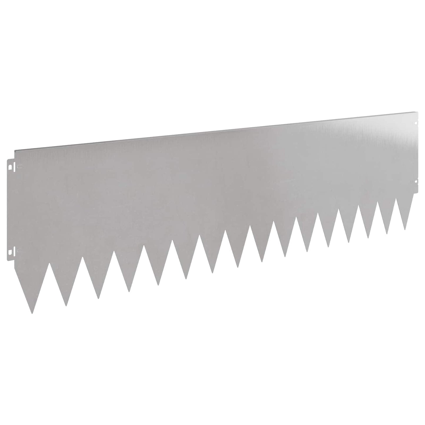 Lawn Edging 10 pcs 103 x 30 cm Steel Silver