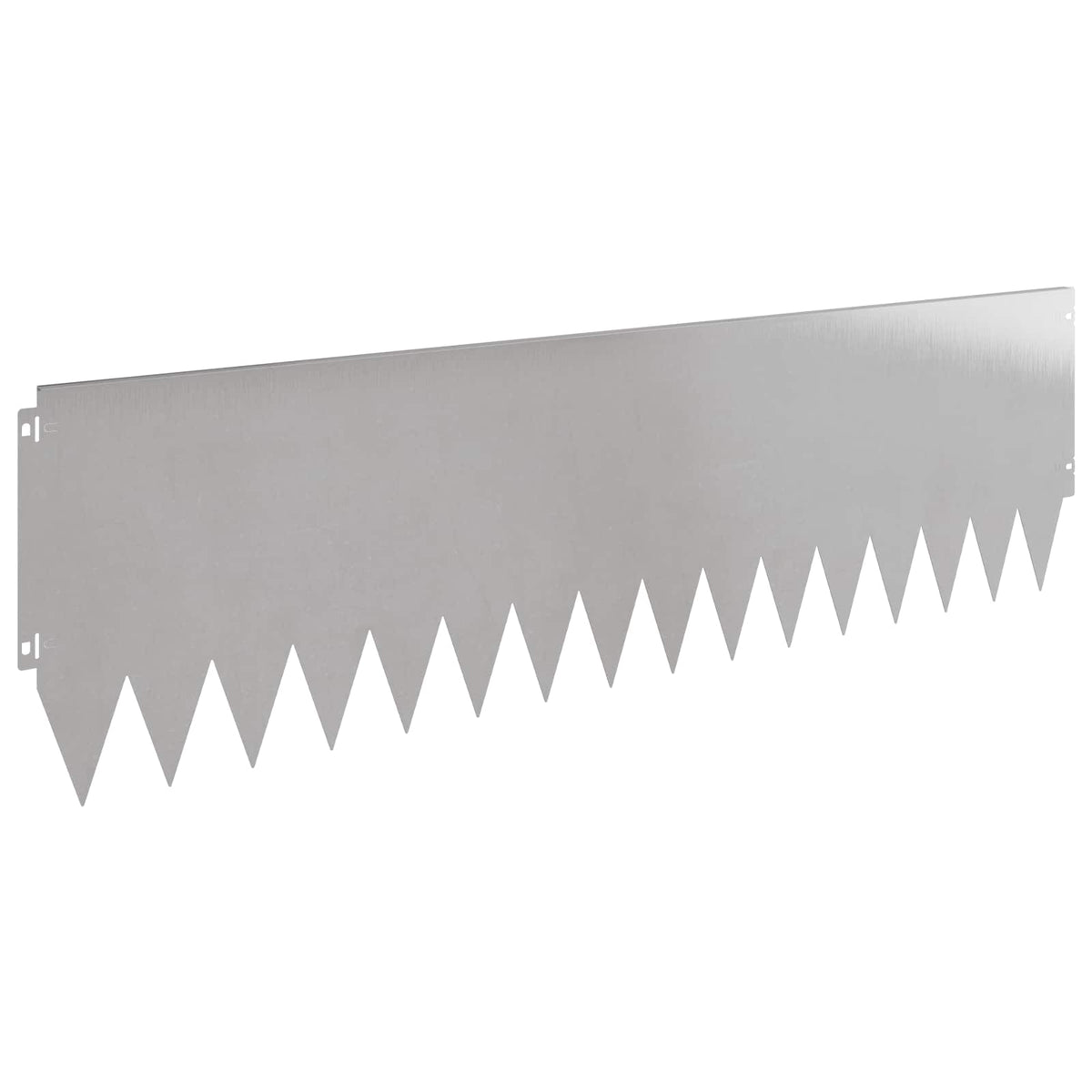 Lawn Edging 10 pcs 103 x 30 cm Steel Silver