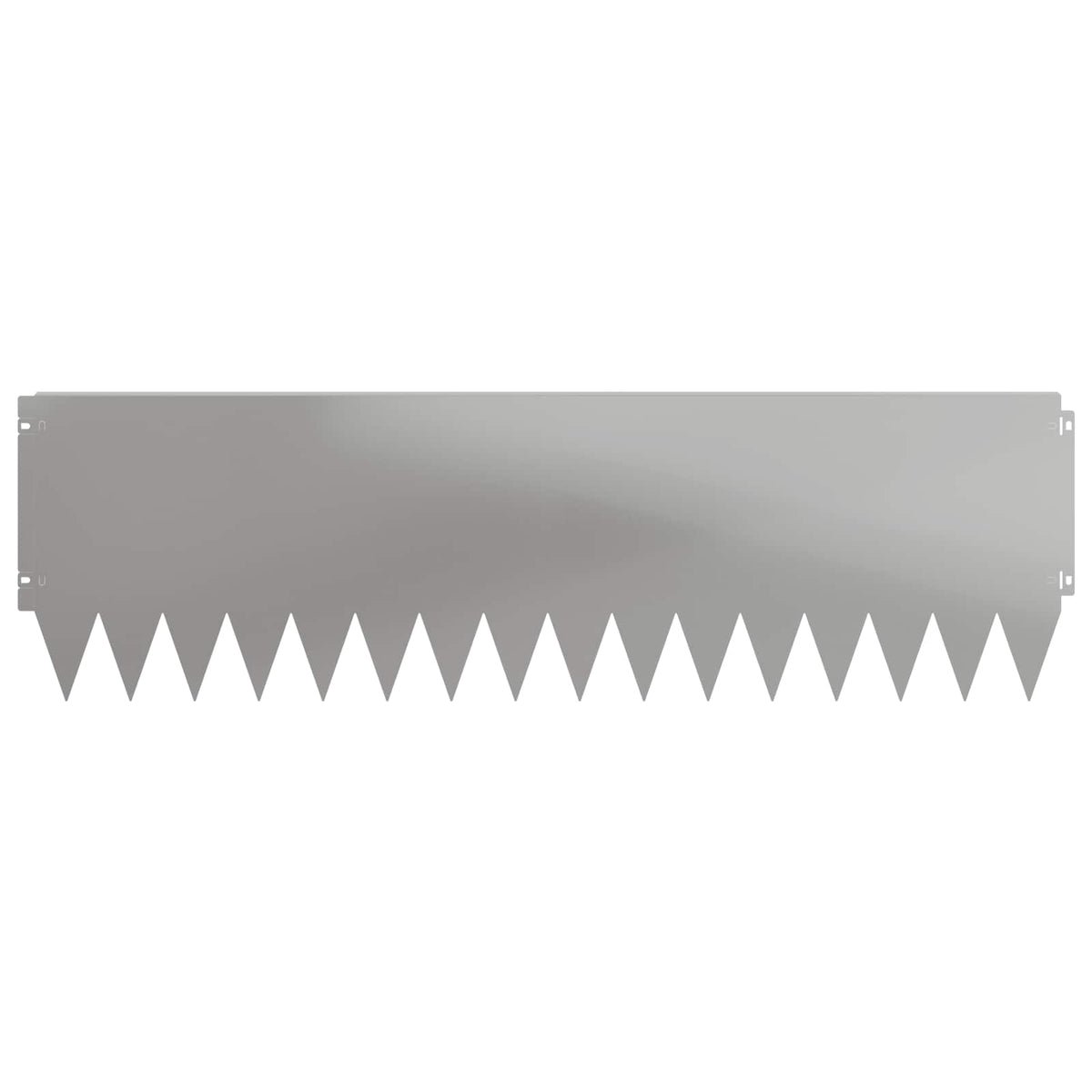 Lawn Edging 10 pcs 103 x 30 cm Steel Silver