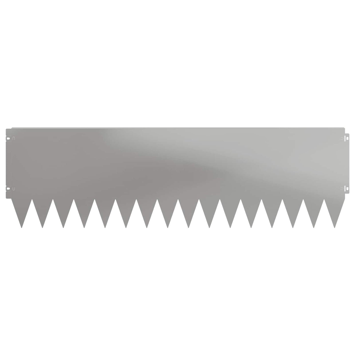 Lawn Edging 20 pcs 103 x 30 cm Steel Silver