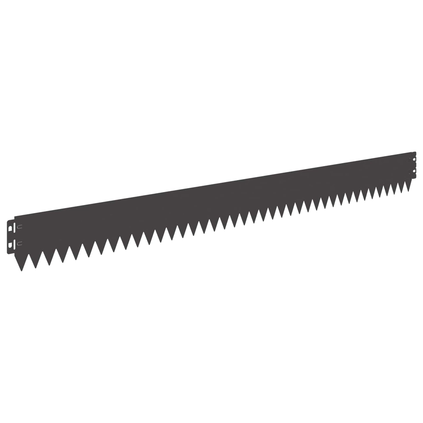 Lawn Edging 10 pcs 103 x 10 cm Steel Black