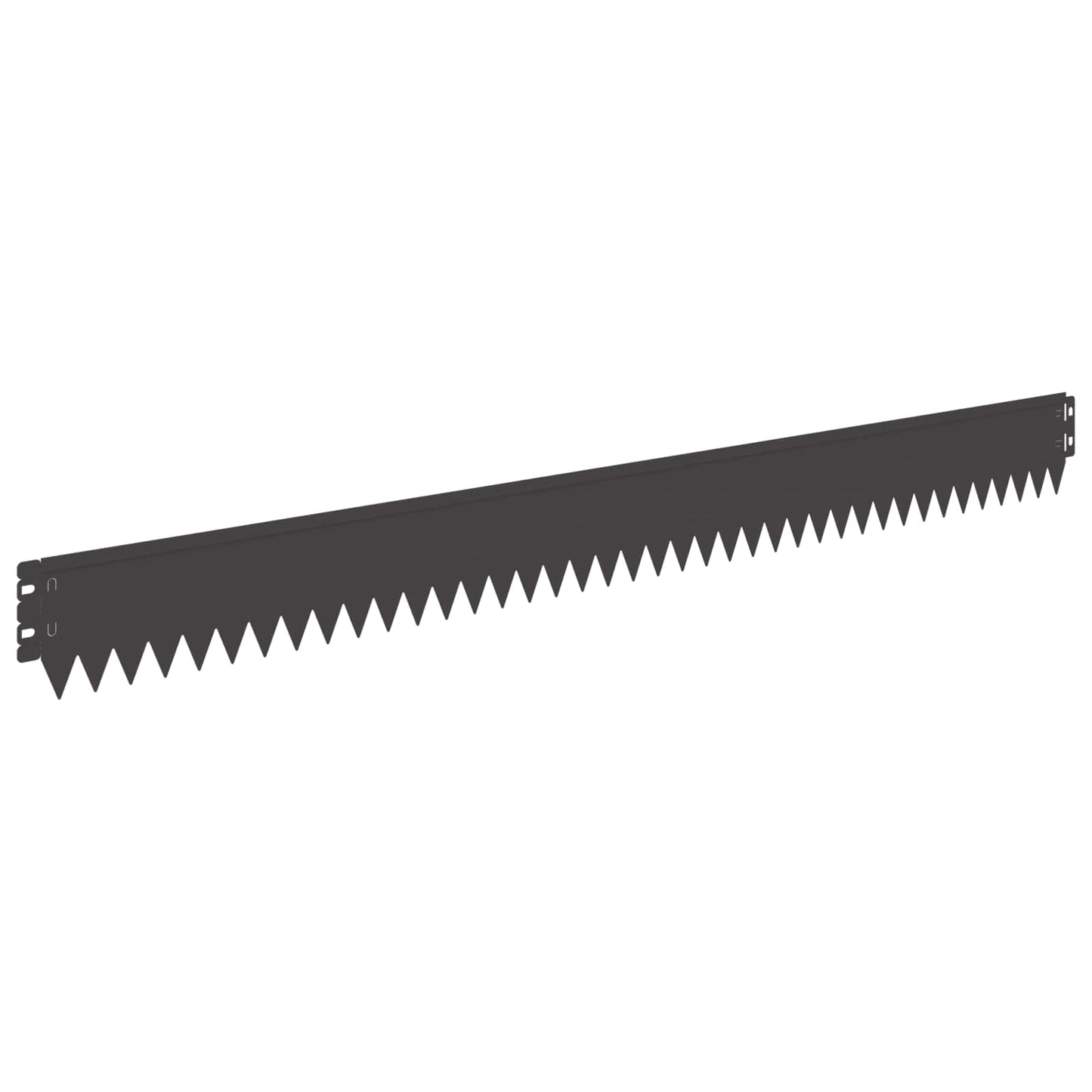 Lawn Edging 50 pcs 103 x 10 cm Steel Black