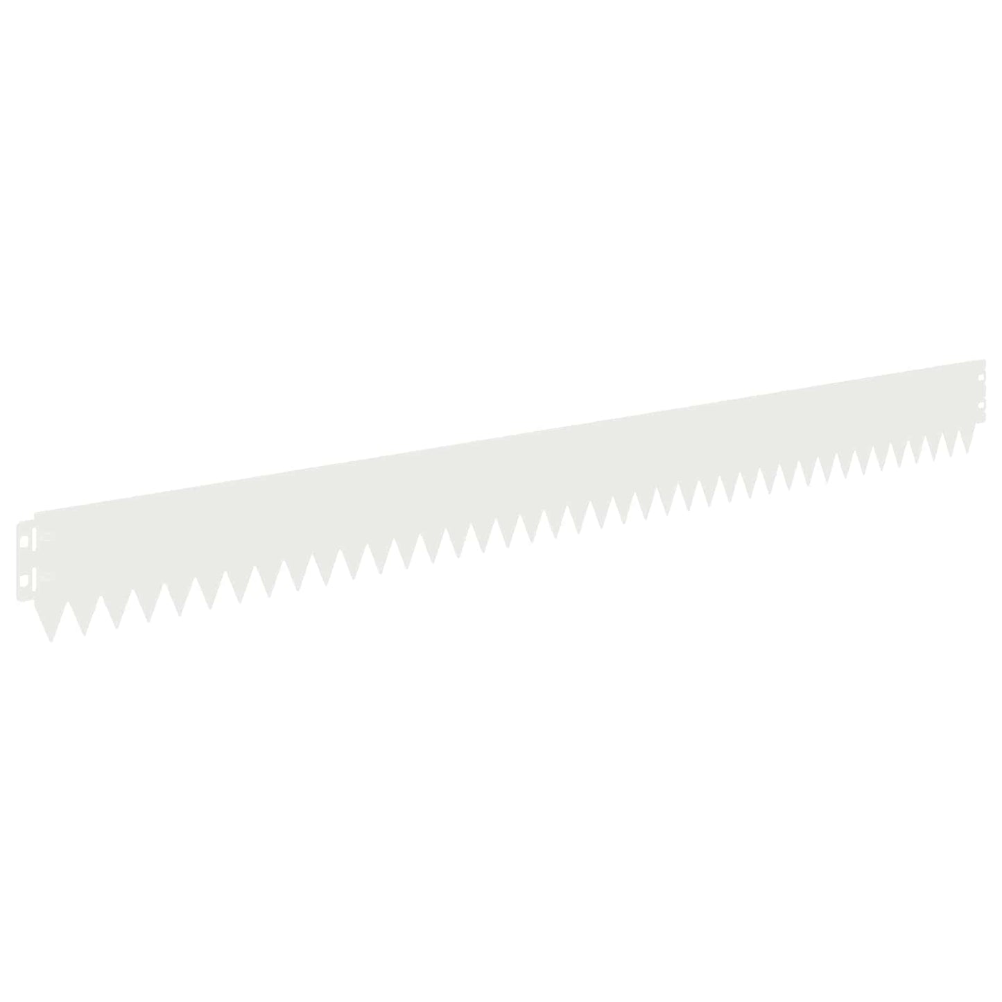 Lawn Edging 30 pcs 103 x 10 cm Steel White