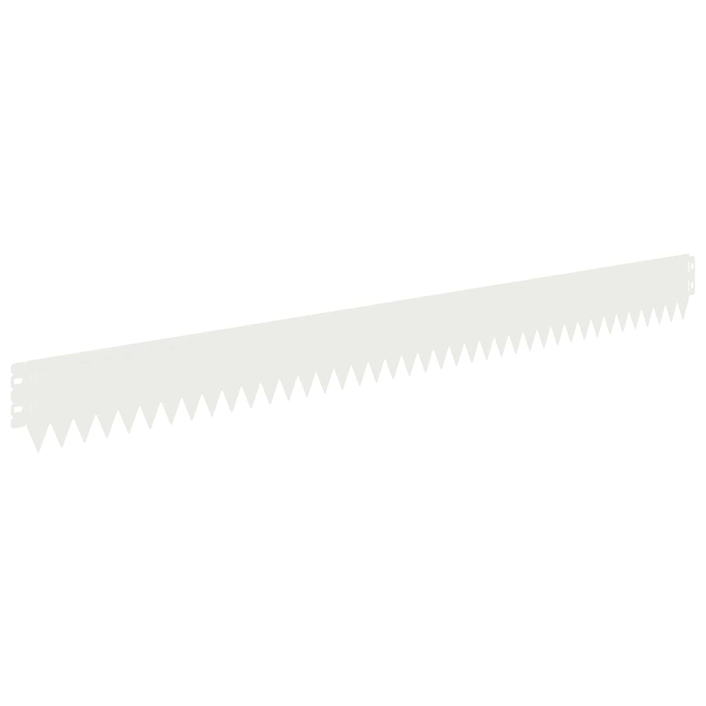 Lawn Edging 50 pcs 103 x 10 cm Steel White