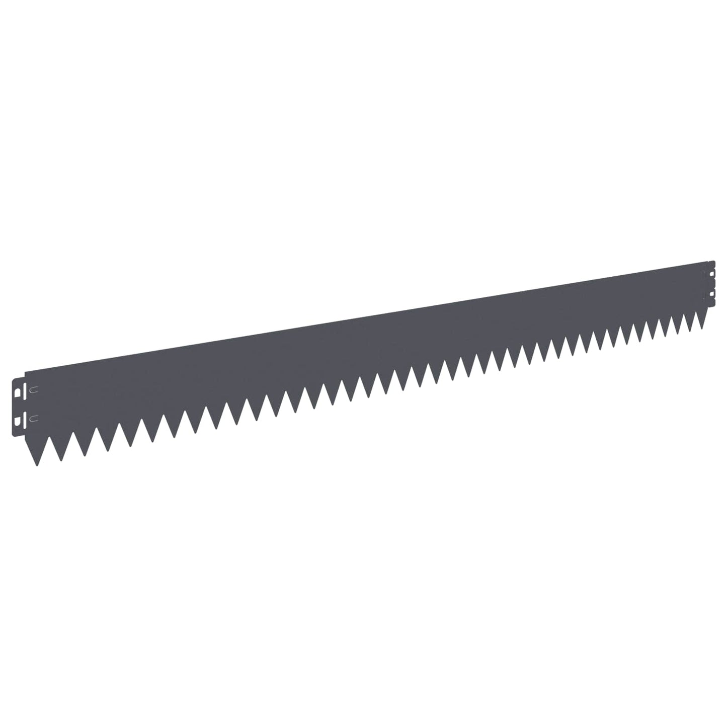 Lawn Edging 20 pcs 103 x 10 cm Steel Anthracite