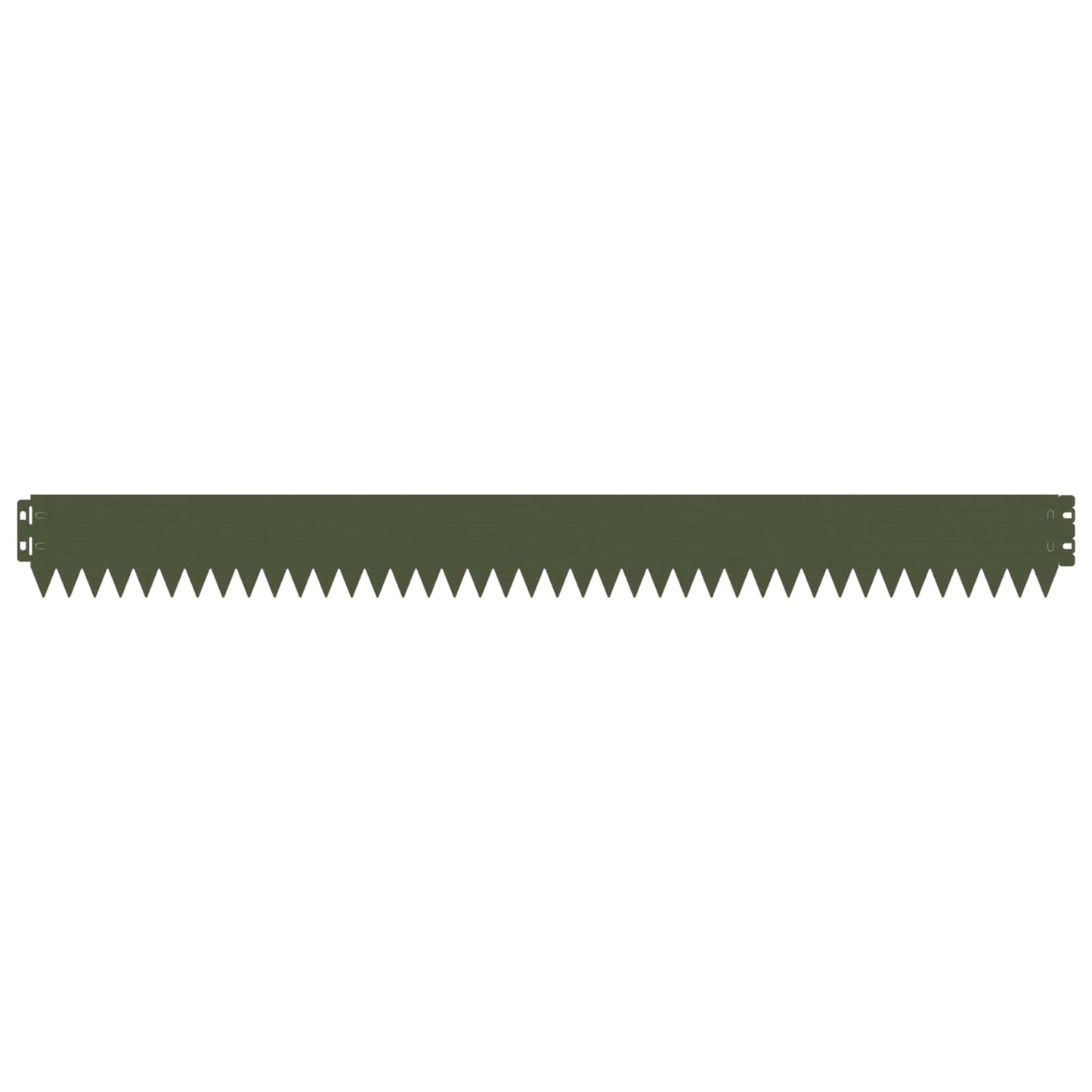 Lawn Edging 20 pcs 103 x 10 cm Steel Olive Green