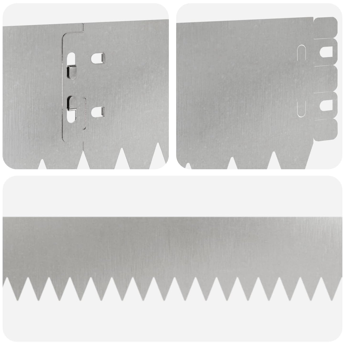 Lawn Edging 30 pcs 103 x 10 cm Steel Silver