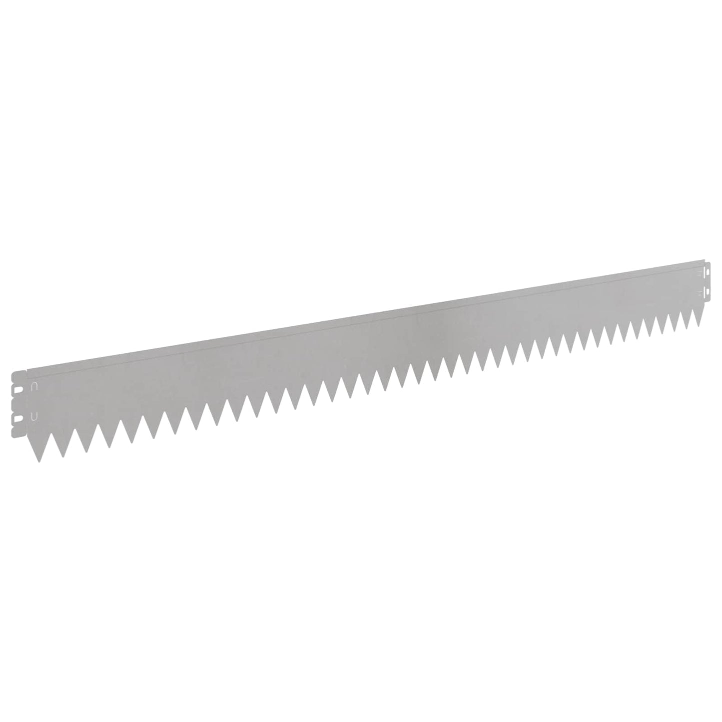 Lawn Edging 30 pcs 103 x 10 cm Steel Silver