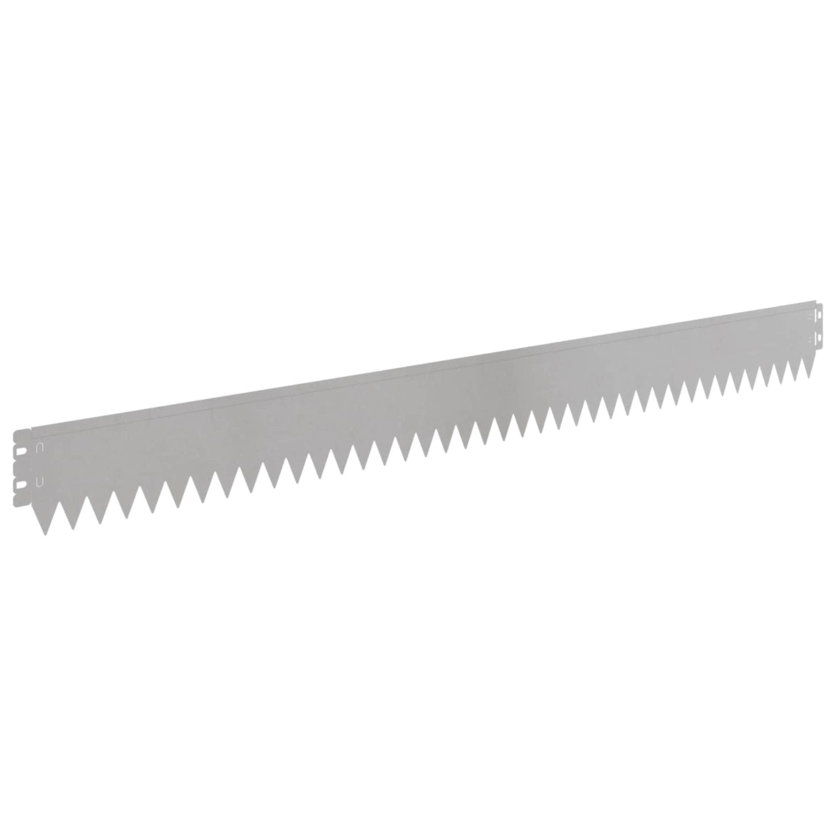 Lawn Edging 30 pcs 103 x 10 cm Steel Silver