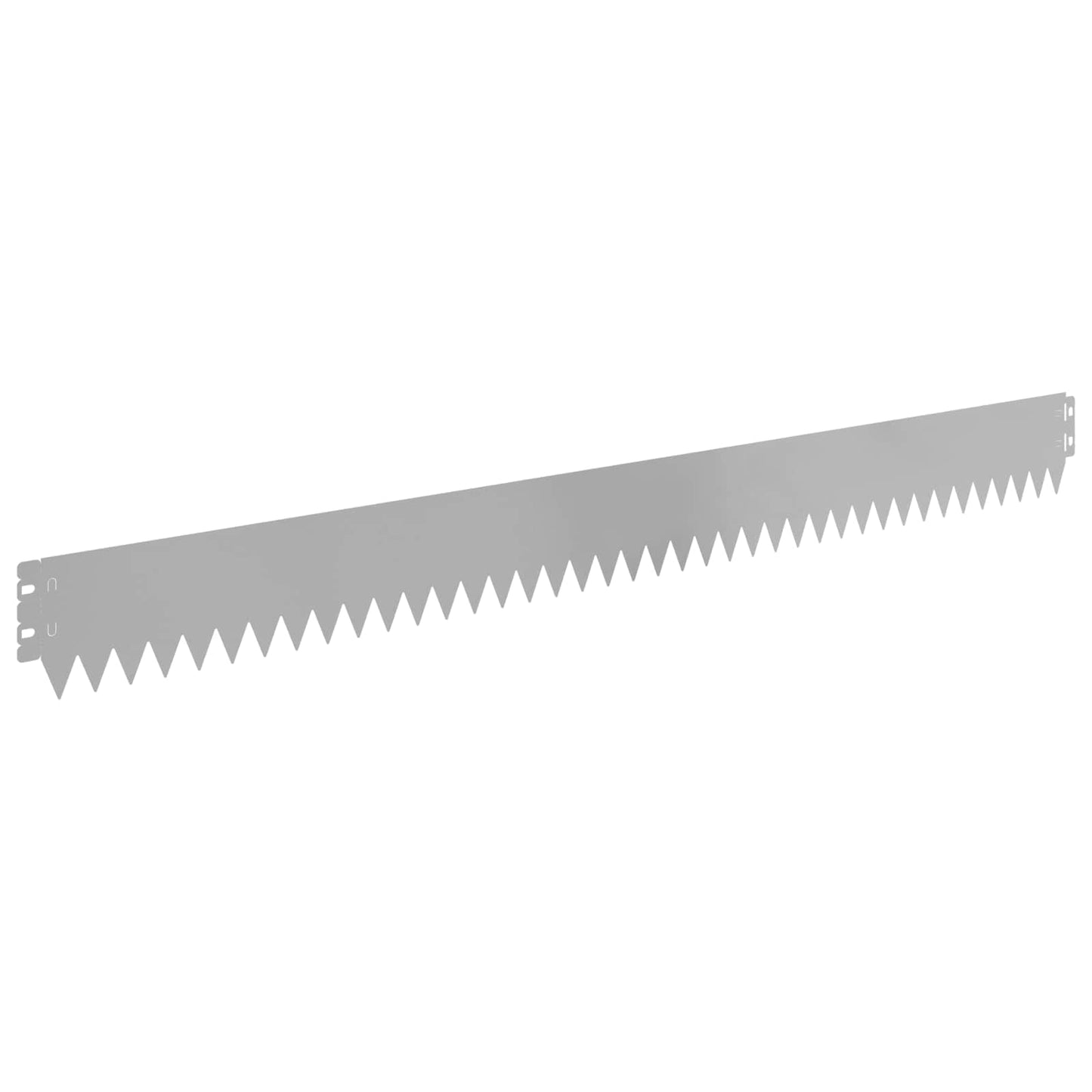 Lawn Edging 30 pcs 103 x 10 cm Steel Silver