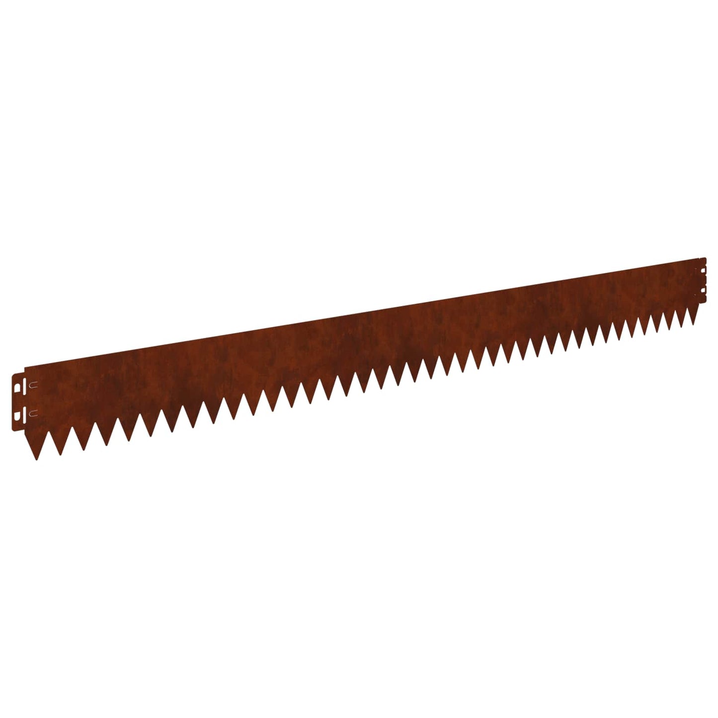 Lawn Edging 50 pcs 103 x 10 cm Steel Rusty