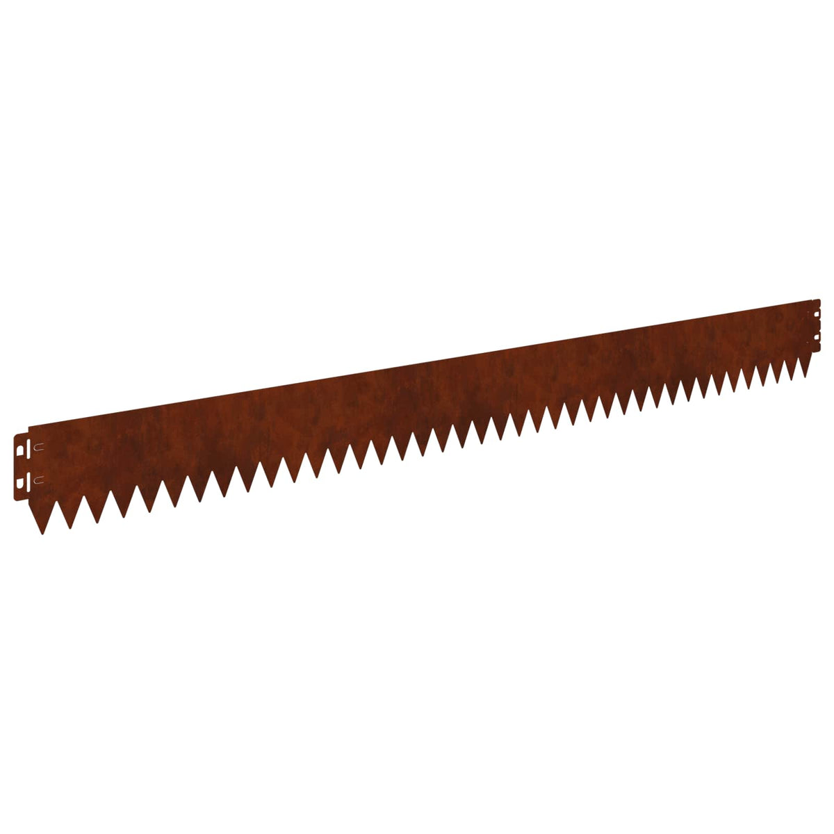 Lawn Edging 50 pcs 103 x 10 cm Steel Rusty