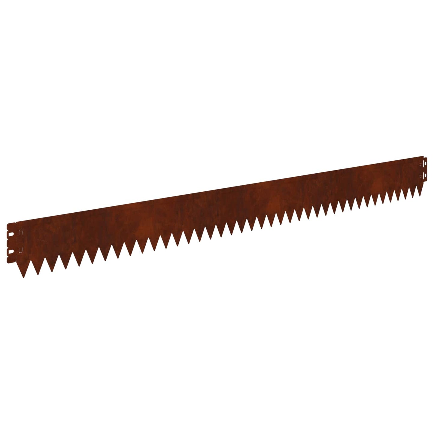 Lawn Edging 50 pcs 103 x 10 cm Steel Rusty