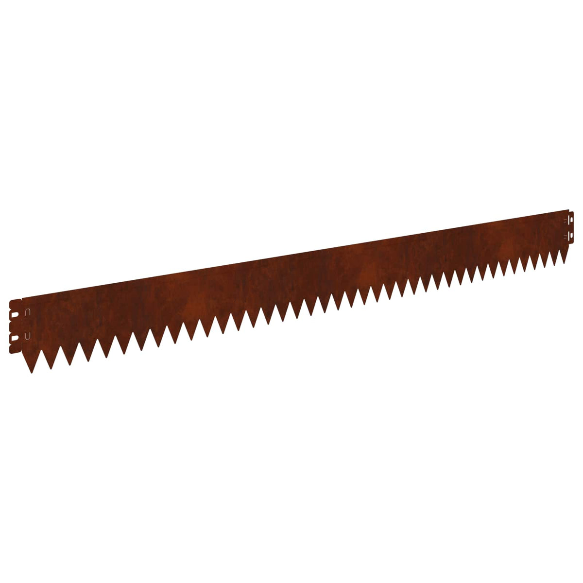 Lawn Edging 50 pcs 103 x 10 cm Steel Rusty
