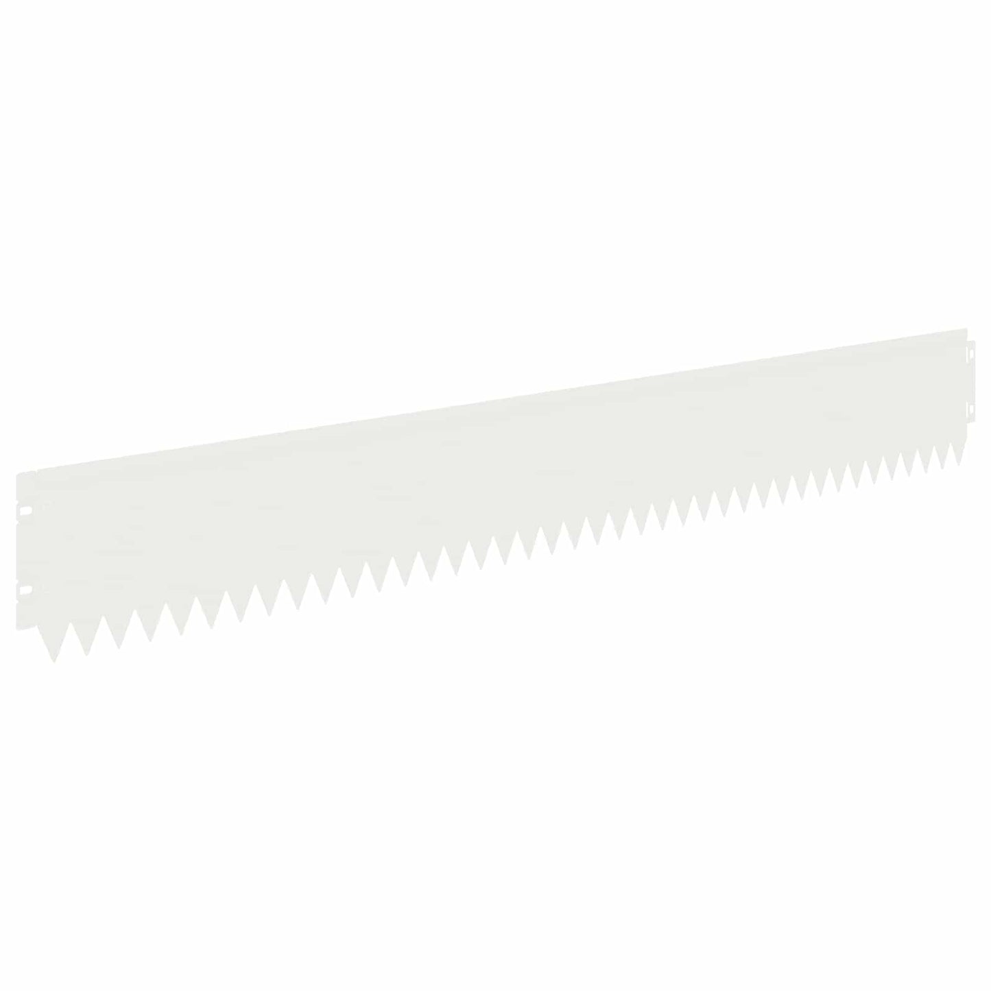 Lawn Edging 10 pcs 103 x 15 cm Steel White
