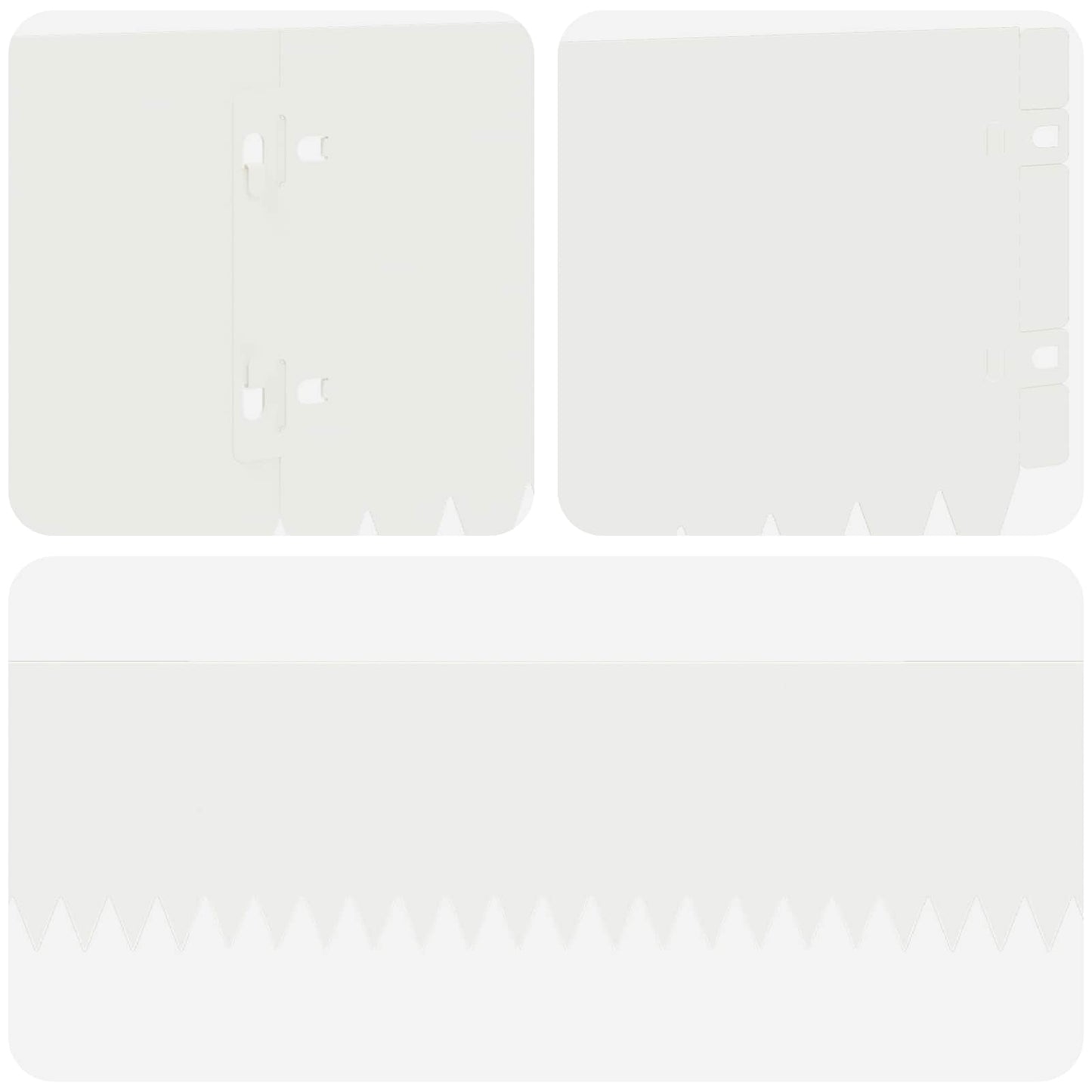 Lawn Edging 20 pcs 103 x 15 cm Steel White