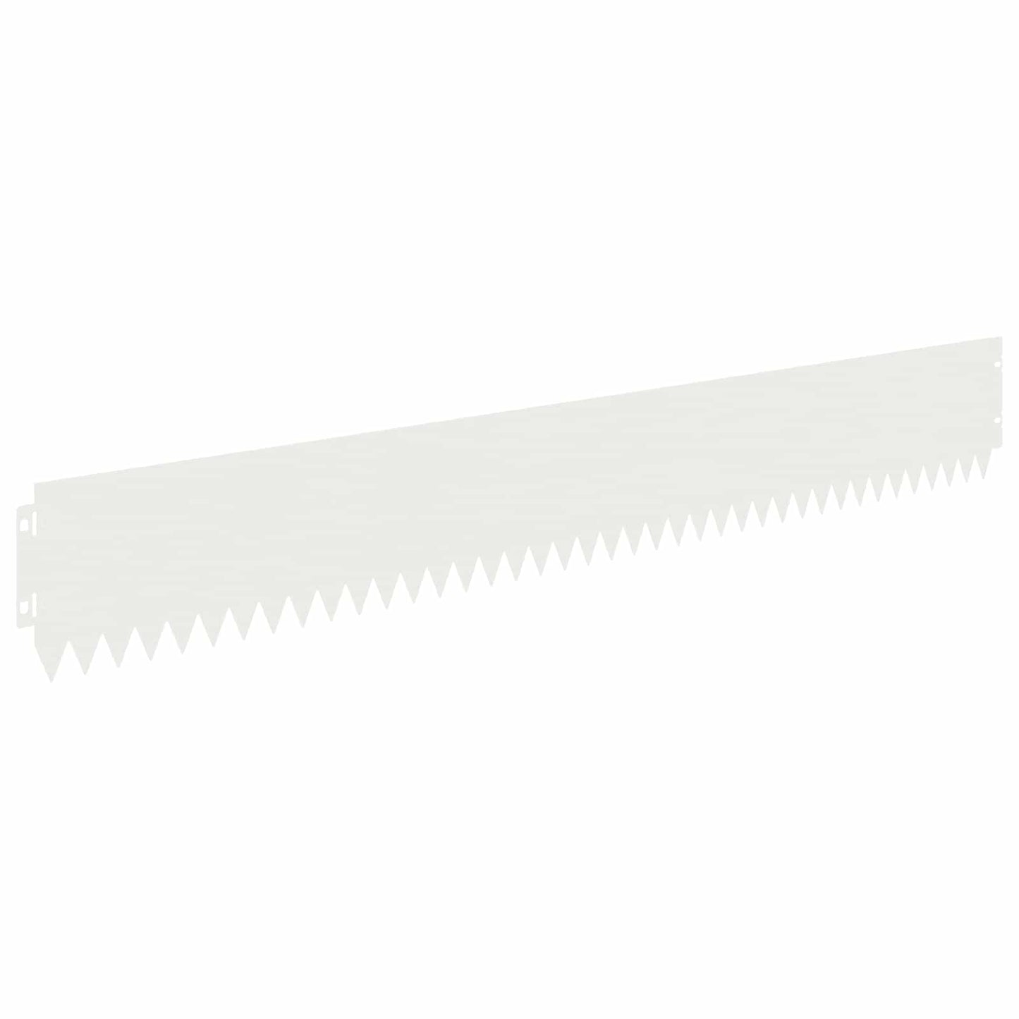 Lawn Edging 20 pcs 103 x 15 cm Steel White