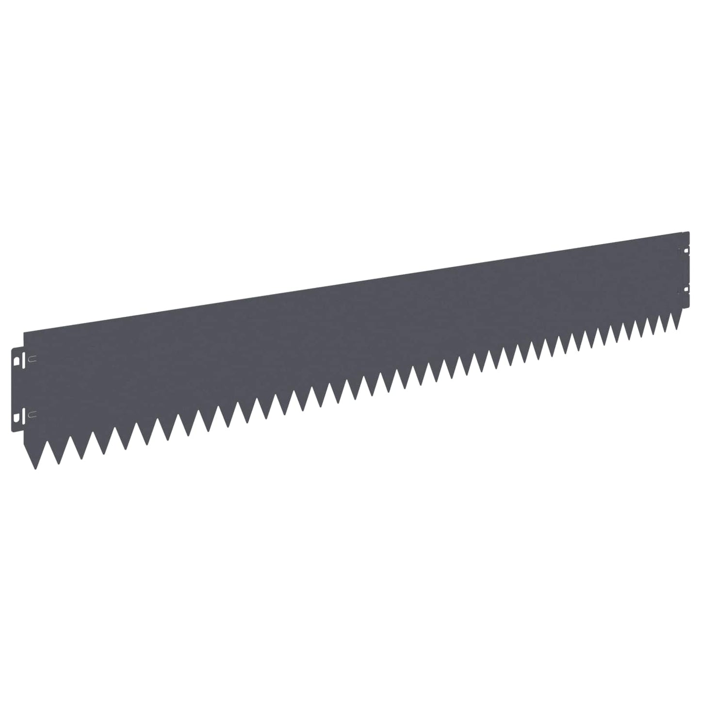 Lawn Edging 20 pcs 103 x 15 cm Steel Anthracite