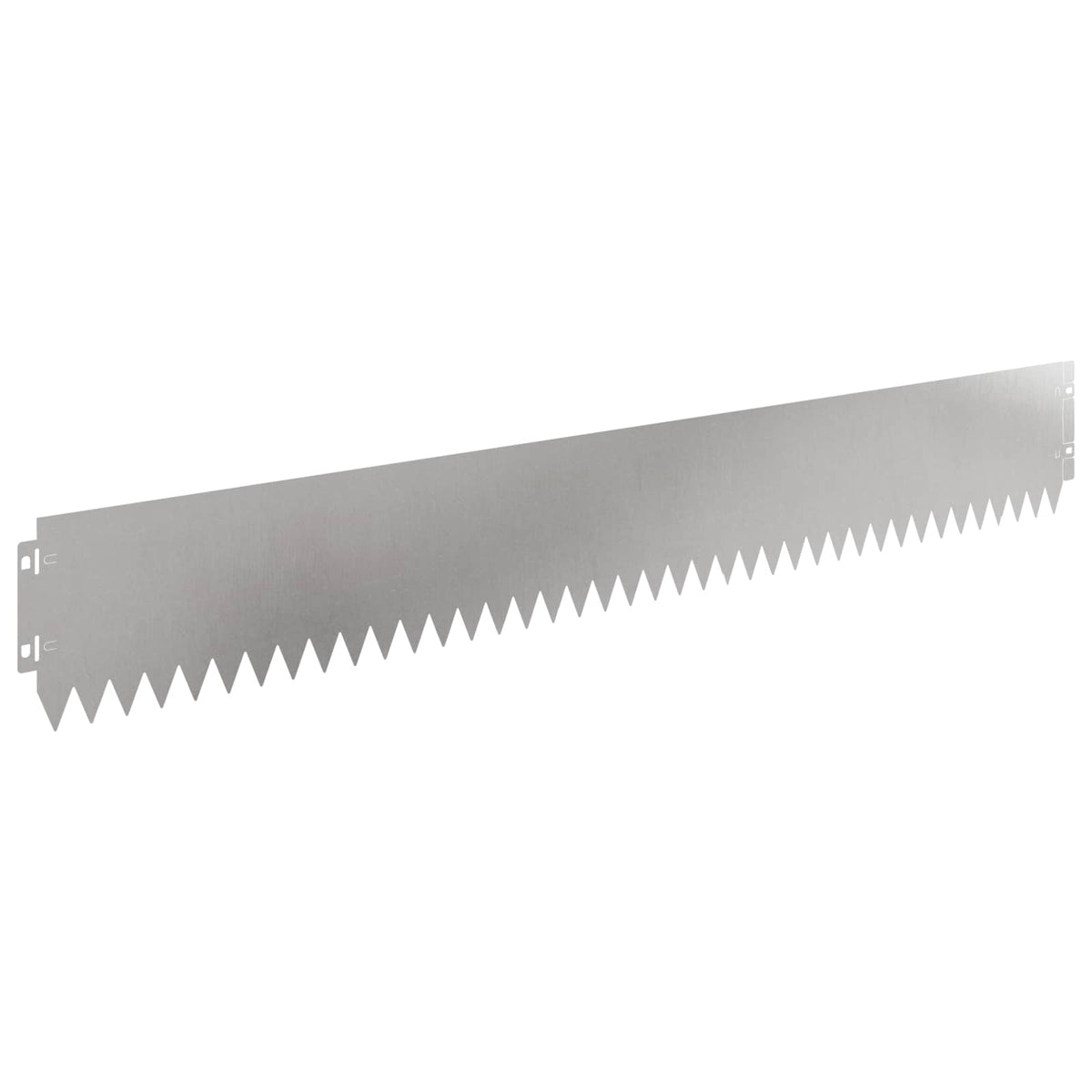 Lawn Edging 10 pcs 103 x 15 cm Steel Silver