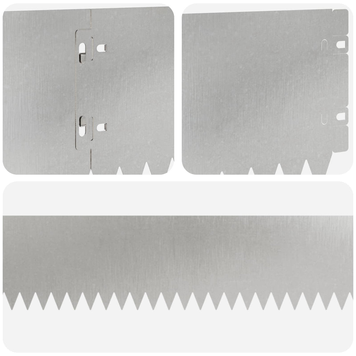 Lawn Edging 30 pcs 103 x 15 cm Steel Silver
