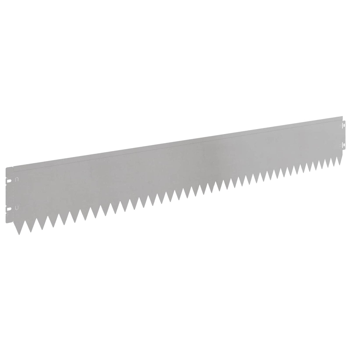 Lawn Edging 30 pcs 103 x 15 cm Steel Silver