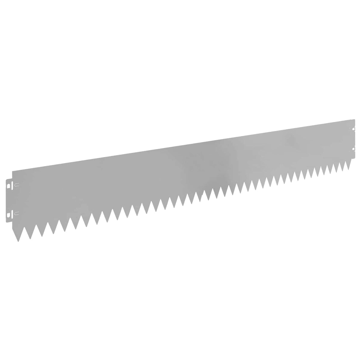 Lawn Edging 30 pcs 103 x 15 cm Steel Silver