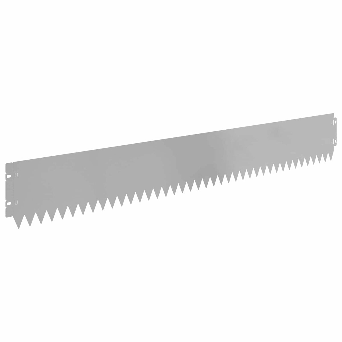 Lawn Edging 30 pcs 103 x 15 cm Steel Silver