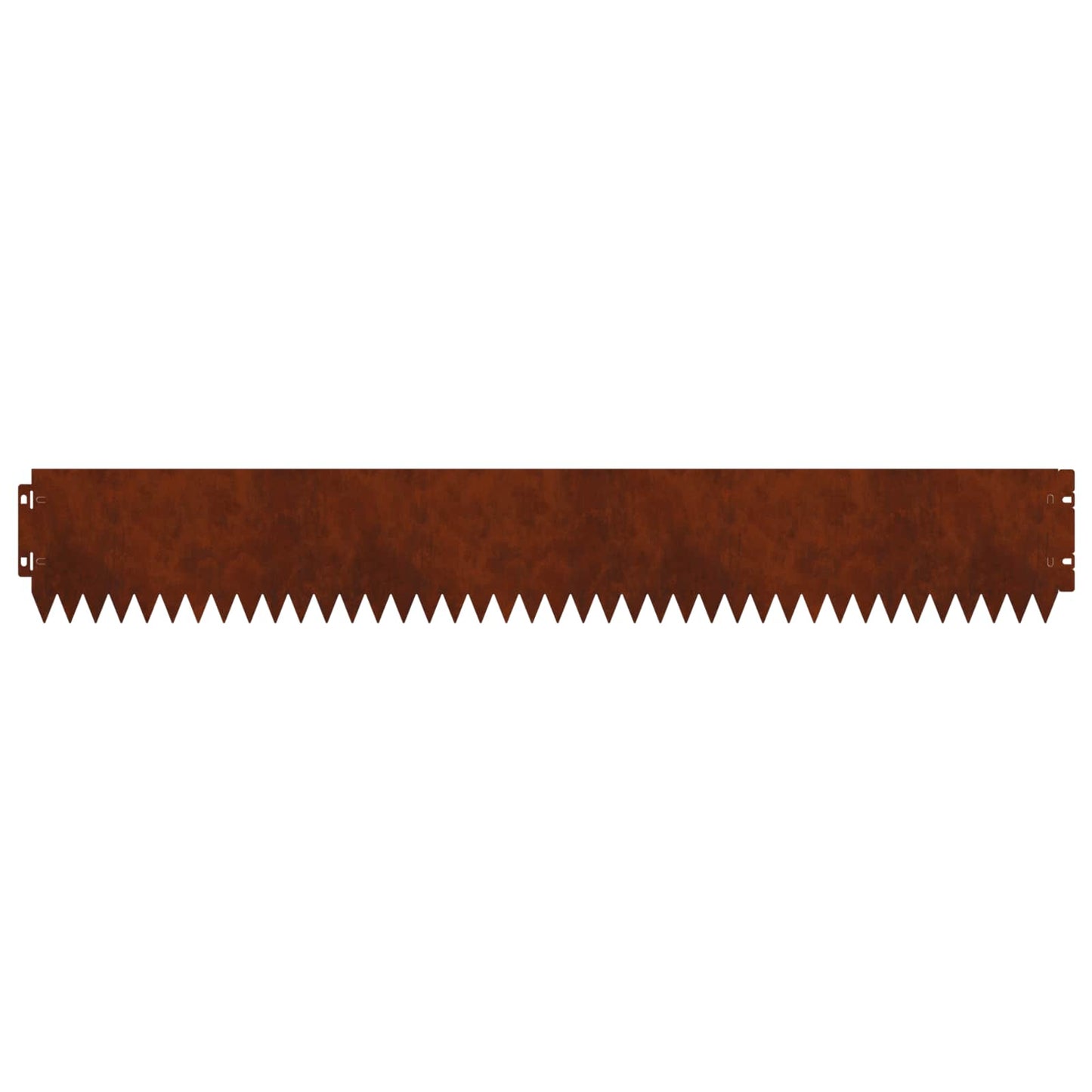 Lawn Edging 10 pcs 103 x 15 cm Steel Rusty