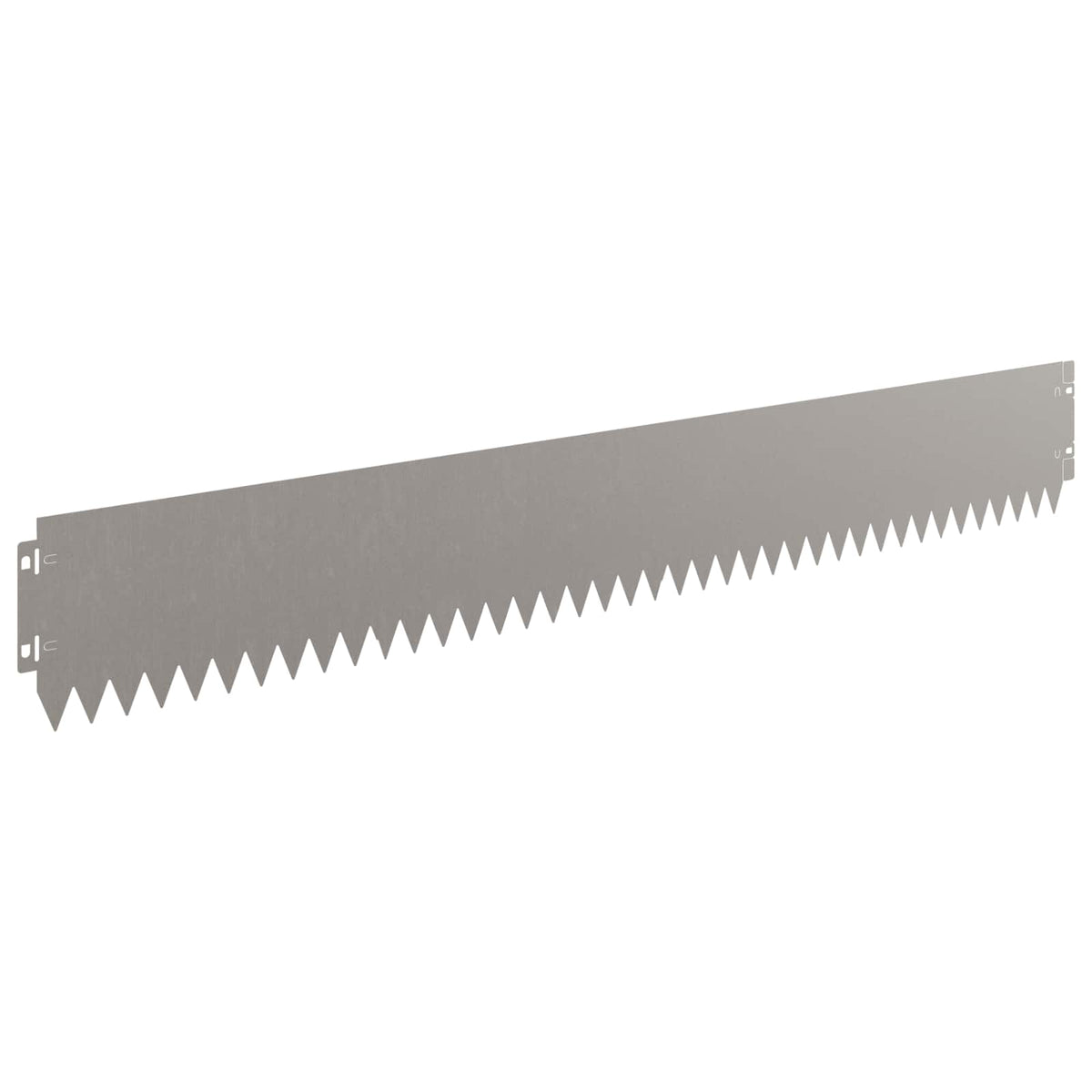 Lawn Edge with Top Fold 20 pcs 103x15cm Steel Rusty